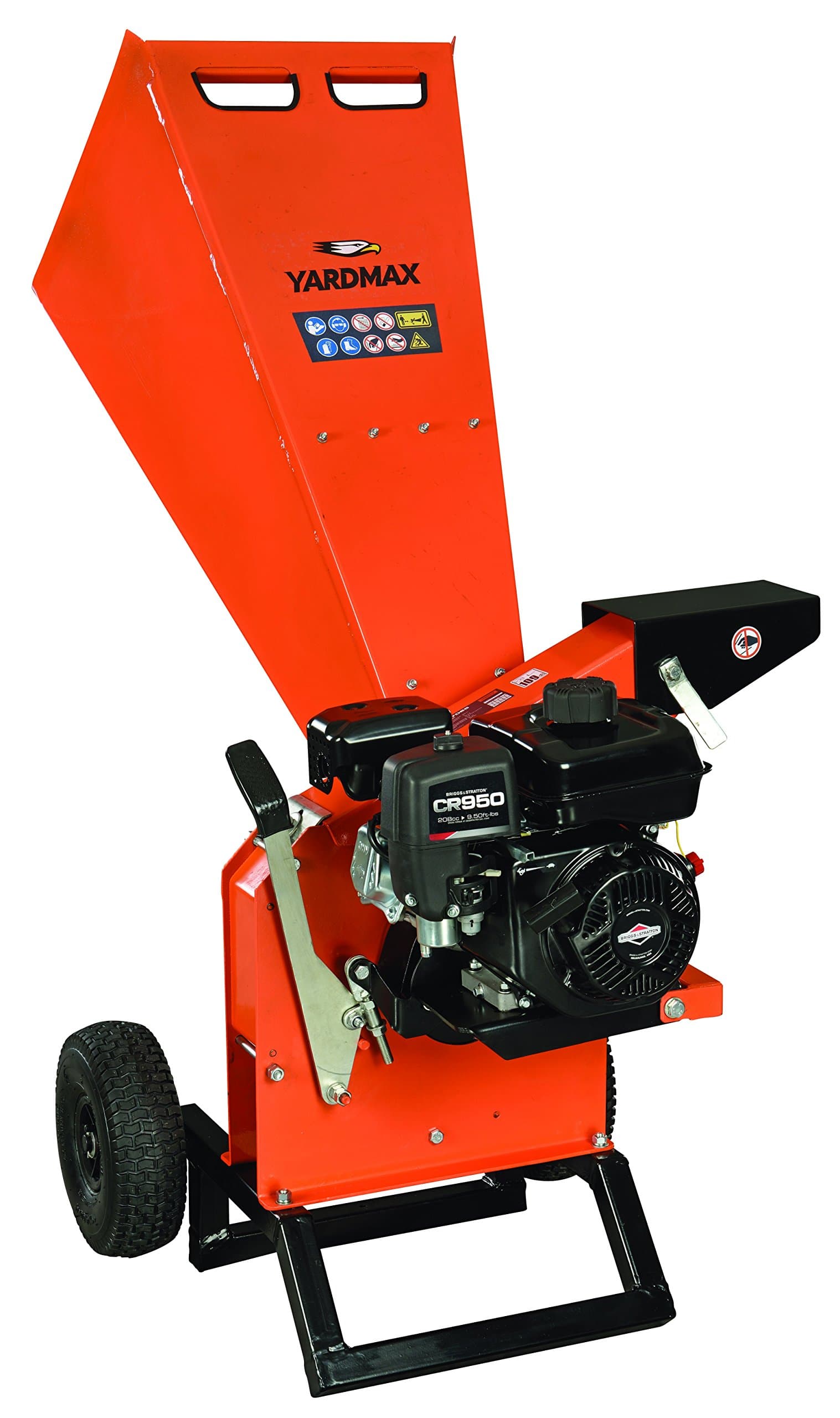 YARDMAX YW7565 Chipper Shredder, 3" Diameter, Briggs & Stratton, CR950, 6.5HP, 208cc