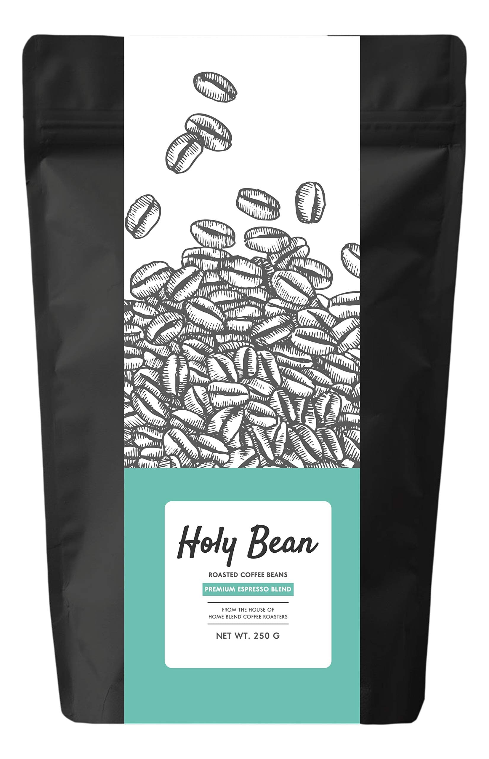 - Espresso Blend - Roasted Coffee Whole Beans - Medium Dark Roast - Pack Of 250 Gram, Bag