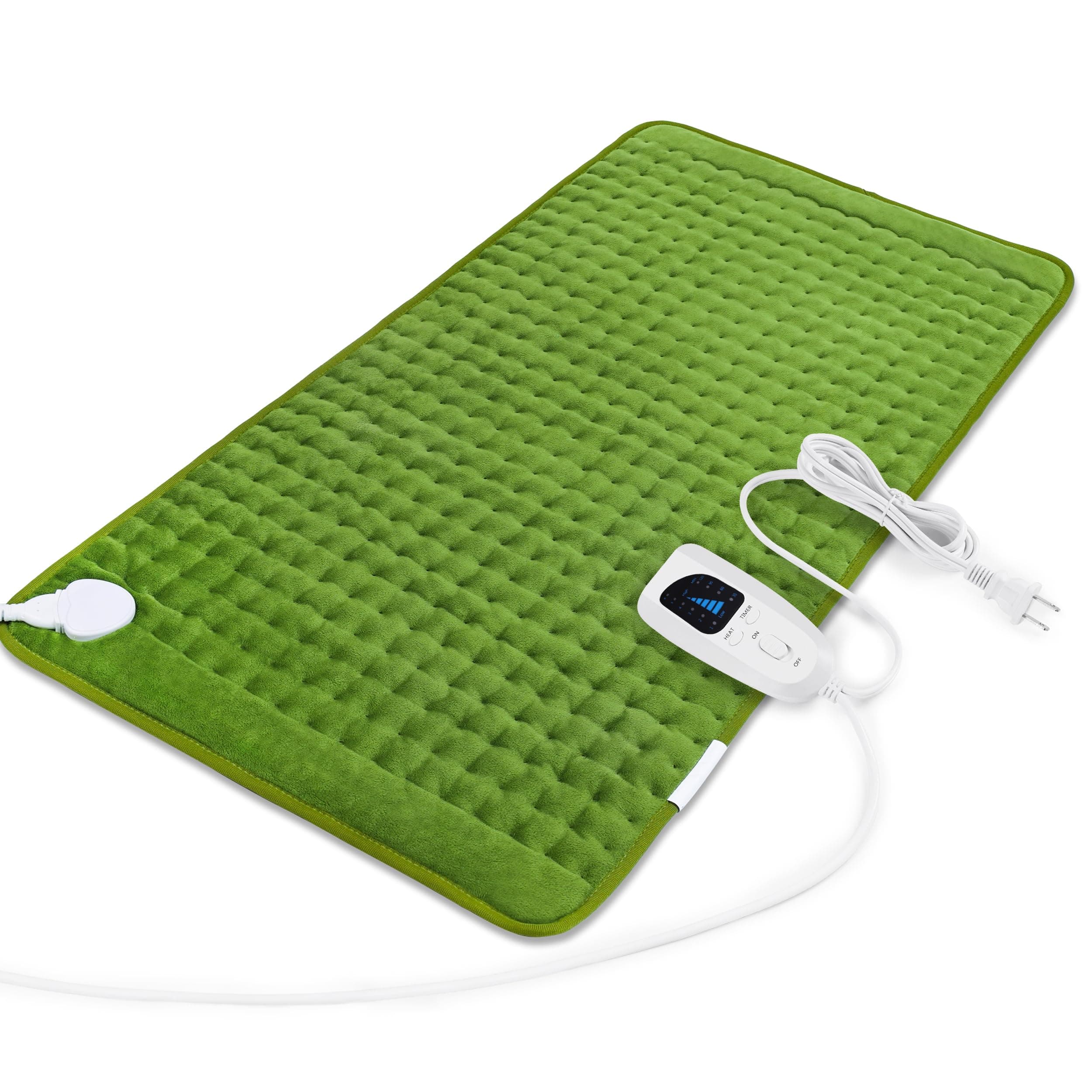 Heating Pad-Electric Heating Pads for Back,Neck,Abdomen,Moist Heated Pad for Shoulder,Knee,Hot Pad for Arms and Legs,Dry&Moist Heat & Auto Shut Off(Military Green, 33''×17'')