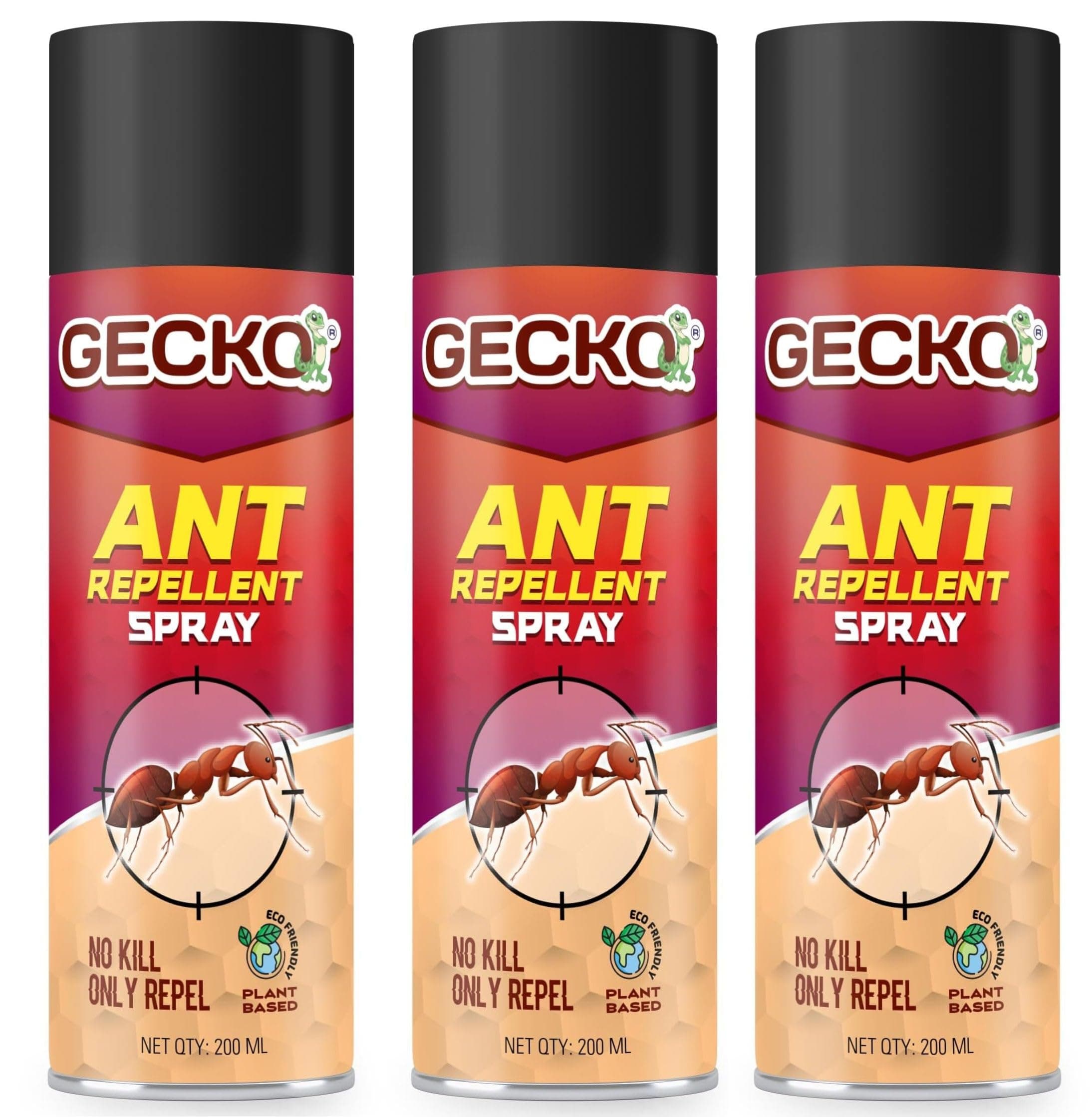Shadow Securitronics Ant Repellent Spray 200 ML | 100% herbal, Anti Ant Spray For Home And Kitchen |Baby-Safe, Pet-Friendly |Red Ants Repellent| Red Ant |Repellent Spray For Home, Office | Pack of 3 - FORMULATION 10X