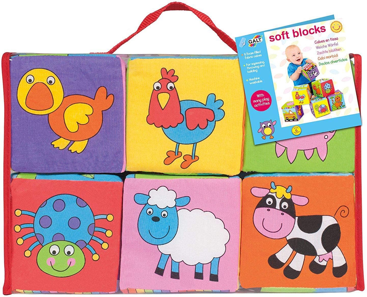 Galt Toys Soft Blocks - Baby Toys (Set Of 6), A1085L