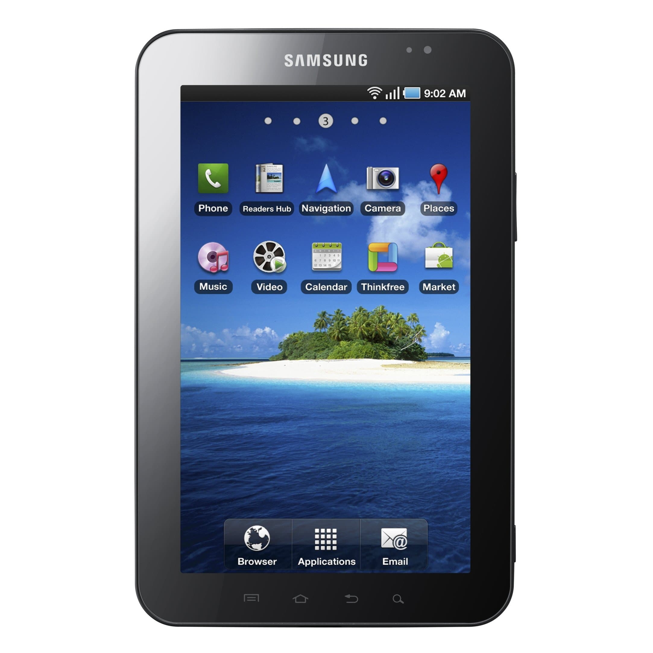 Samsung P1000 Galaxy Tab 7-inch 3G + Wi-Fi Tablet (ARM Cortex A8 1GHz, 16 GB, 7-inch TFT LCD, Bluetooth, Android 2.2) - Sim Free