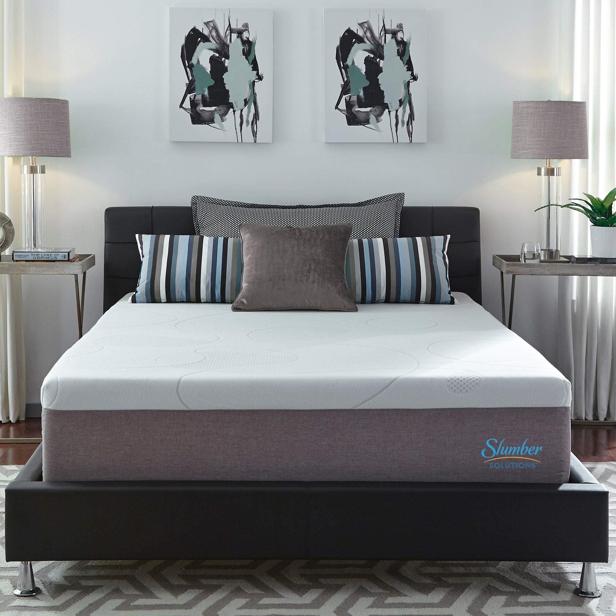 Slumber Solutions 14-inch Gel Memory Foam Choose Your Comfort Mattress - White Medium Queen