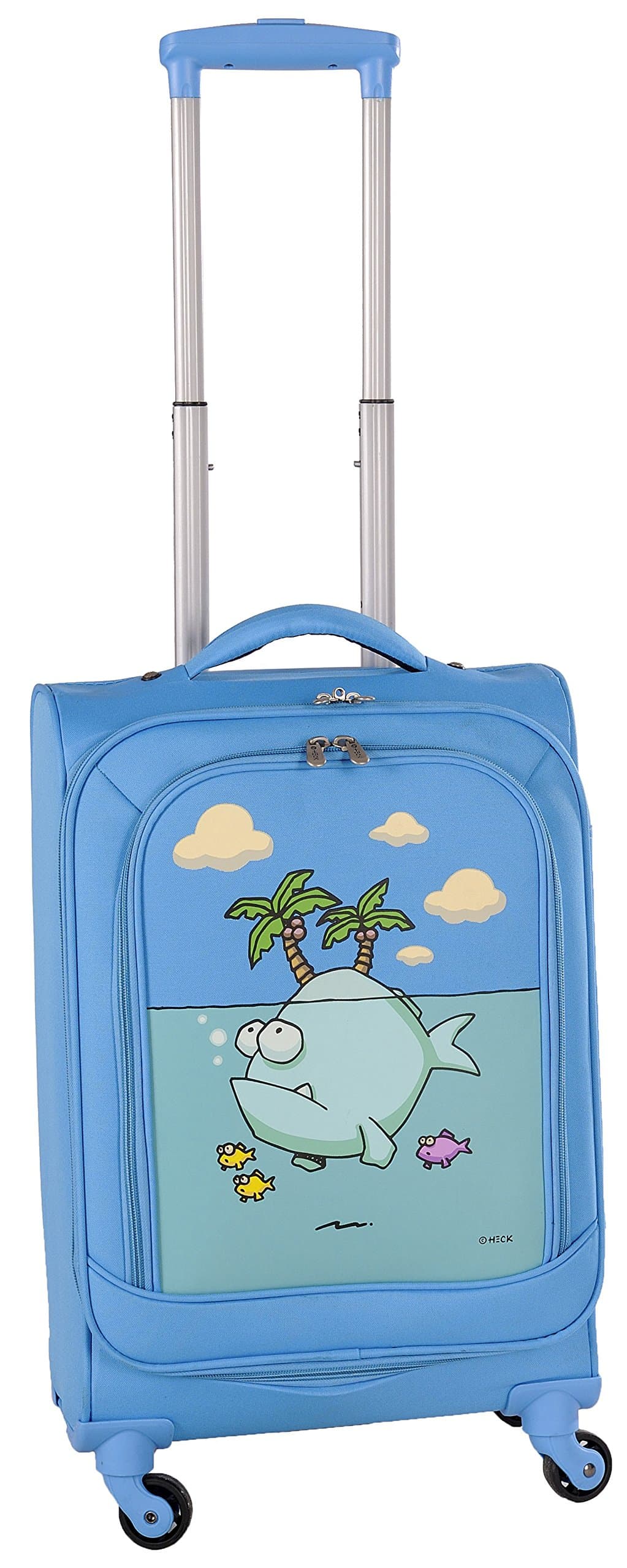 Ed Heck Big Fish Spinner Luggage 21 Inch, Sky Blue, One Size