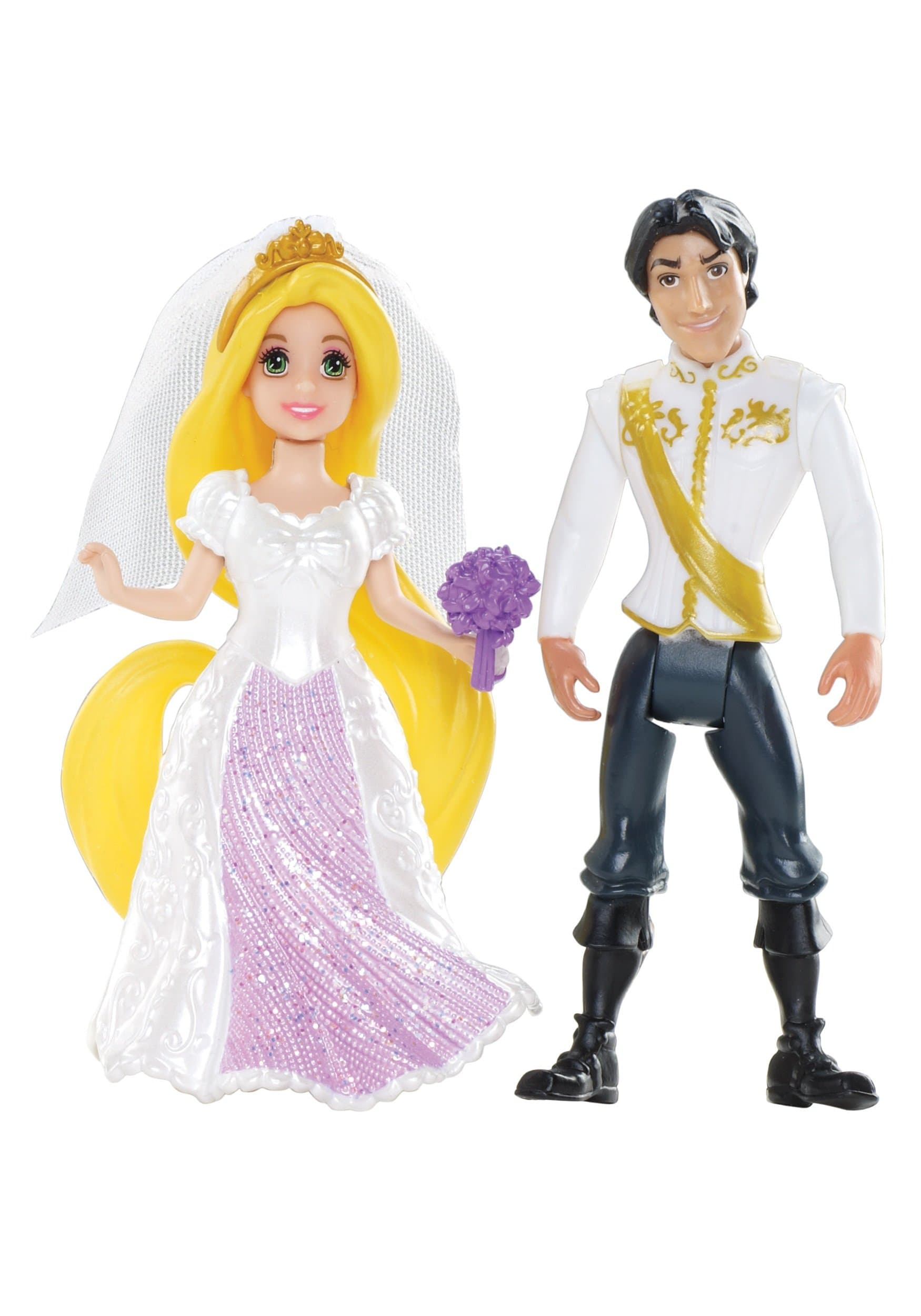 Disney Princess Little Kingdom Magiclip Rapunzel Fairytale Wedding Dolls