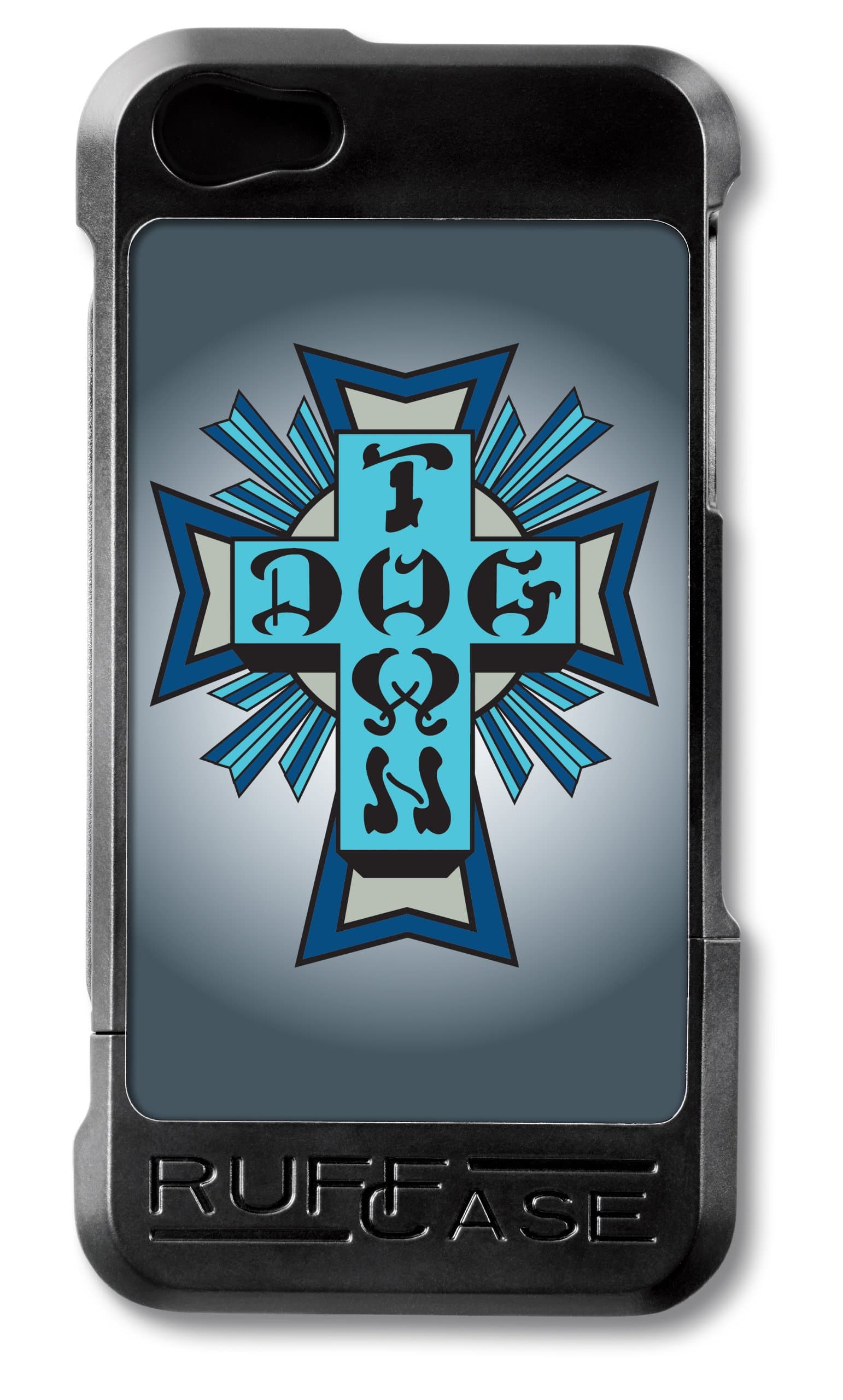 RuffCase CC-IP5-BLK-DT-N RuffCase Combi Case for iPhone 5 - Dogtown New Cross - Carrying Case - Retail Packaging - DT New Cross