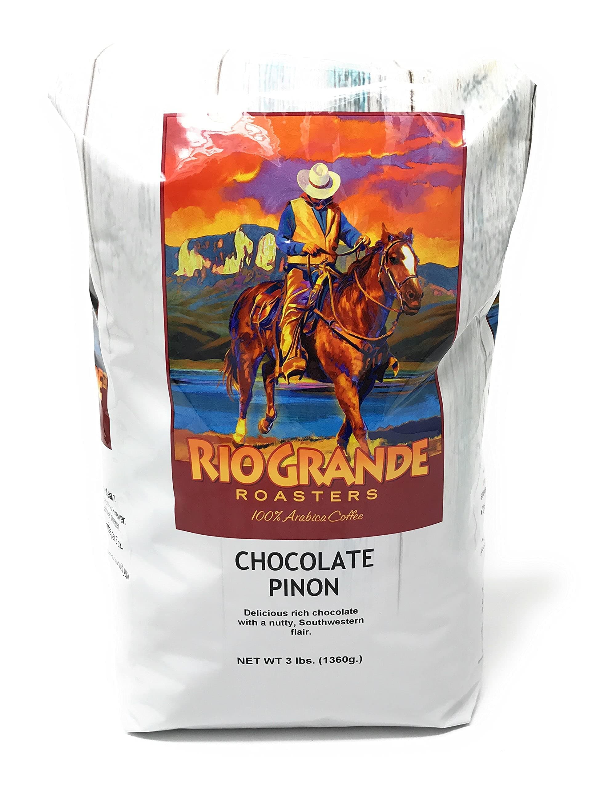 Rio Grande Roasters Chocolate Pinon Whole Bean Coffee 3 Pound Bag