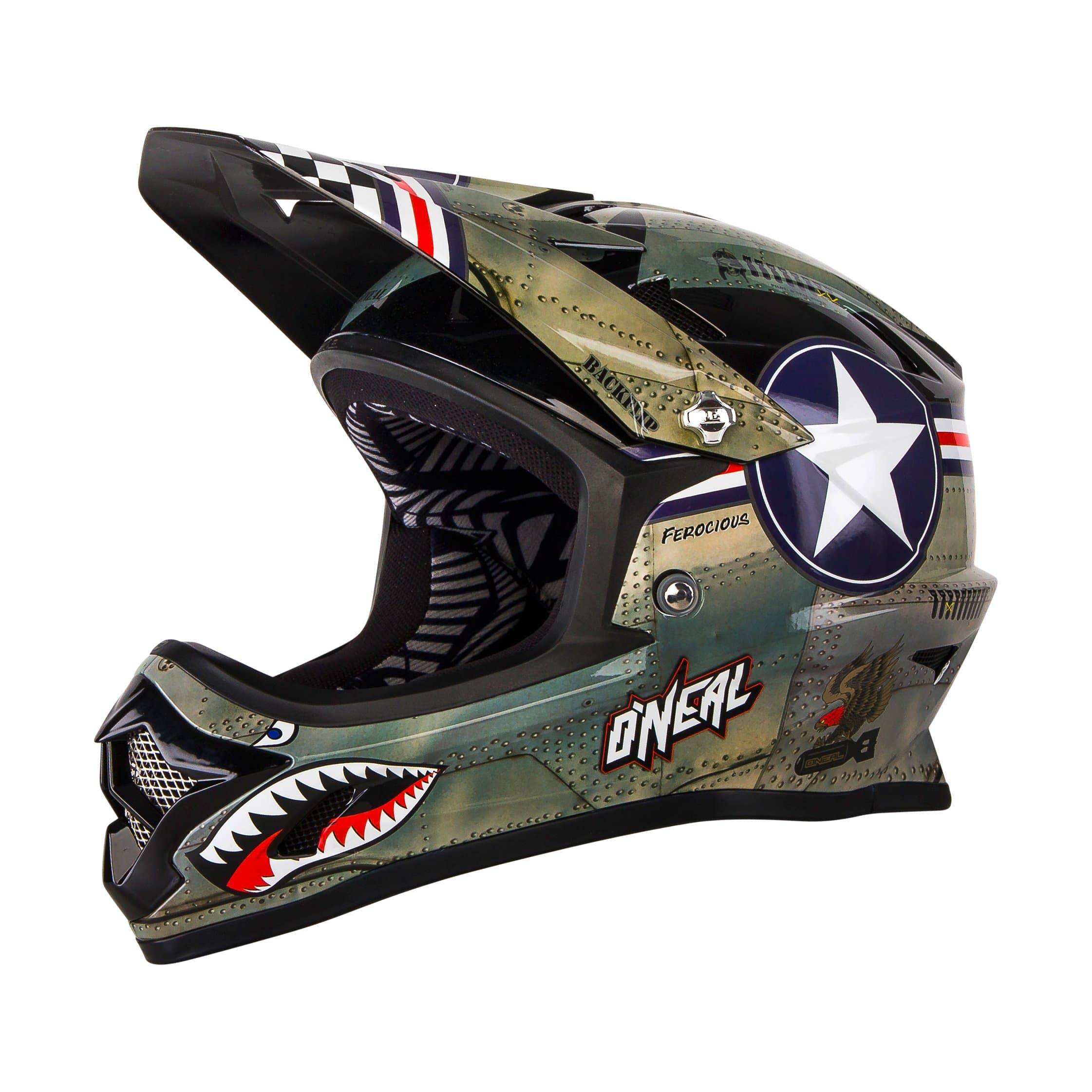 O Neal Backflip RL2 Evo Wingman Bike Helmet Child Kid Backflip RL2 Evo Wingman, Children's, Backflip Rl2 Evo Wingman, metall/weiß