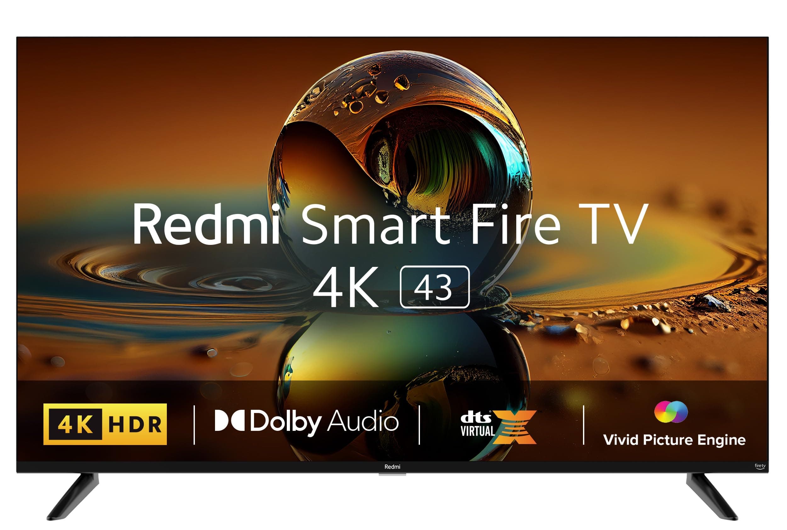 Redmi Xiaomi 108 cm (43 inches) 4K Ultra HD Smart LED Fire TV L43R8-FVIN (Black)