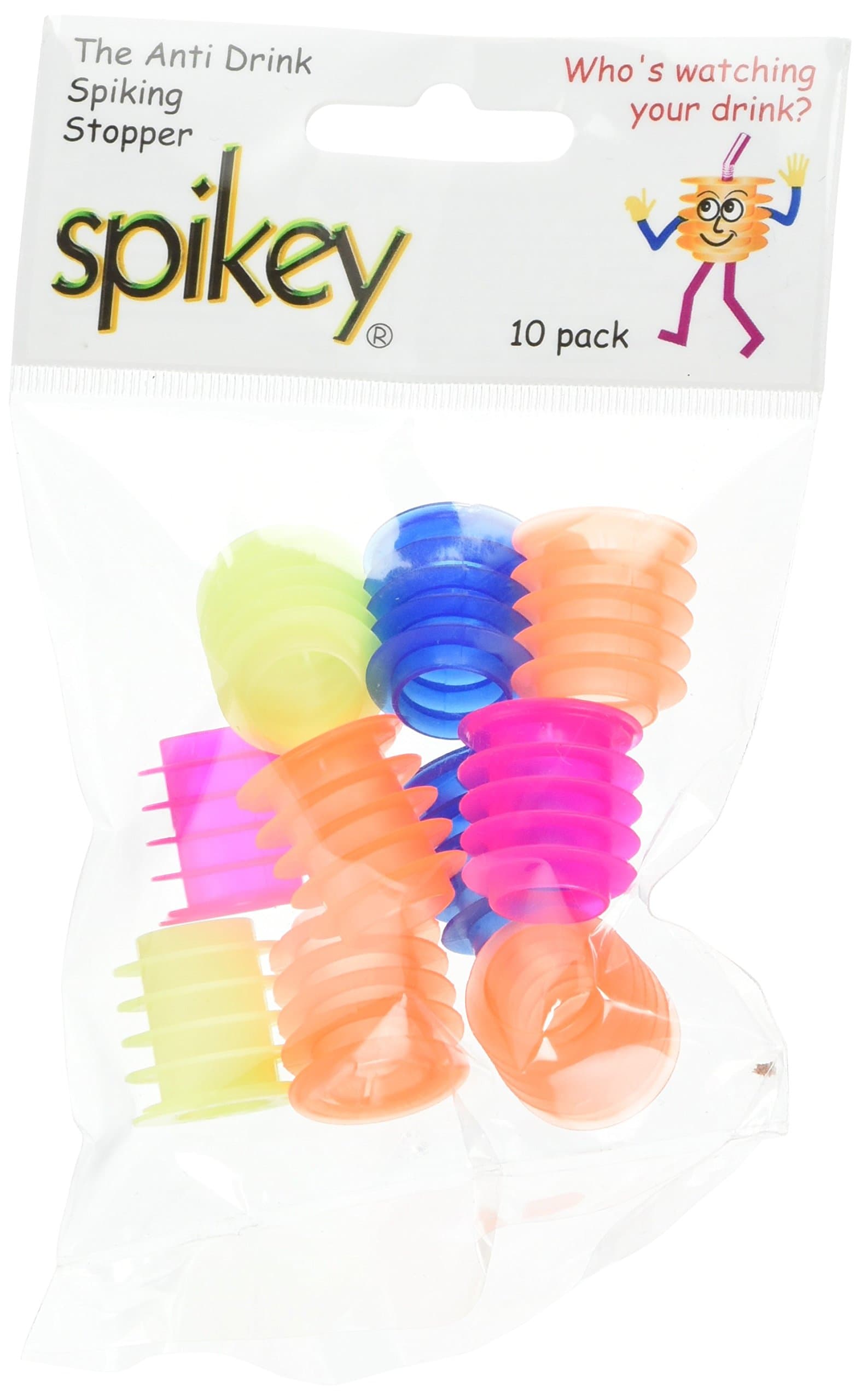 Spikey Anti Drink Spiking Stopper - Set of 100 | Drink Spiking Prevention Bottle Stoppers