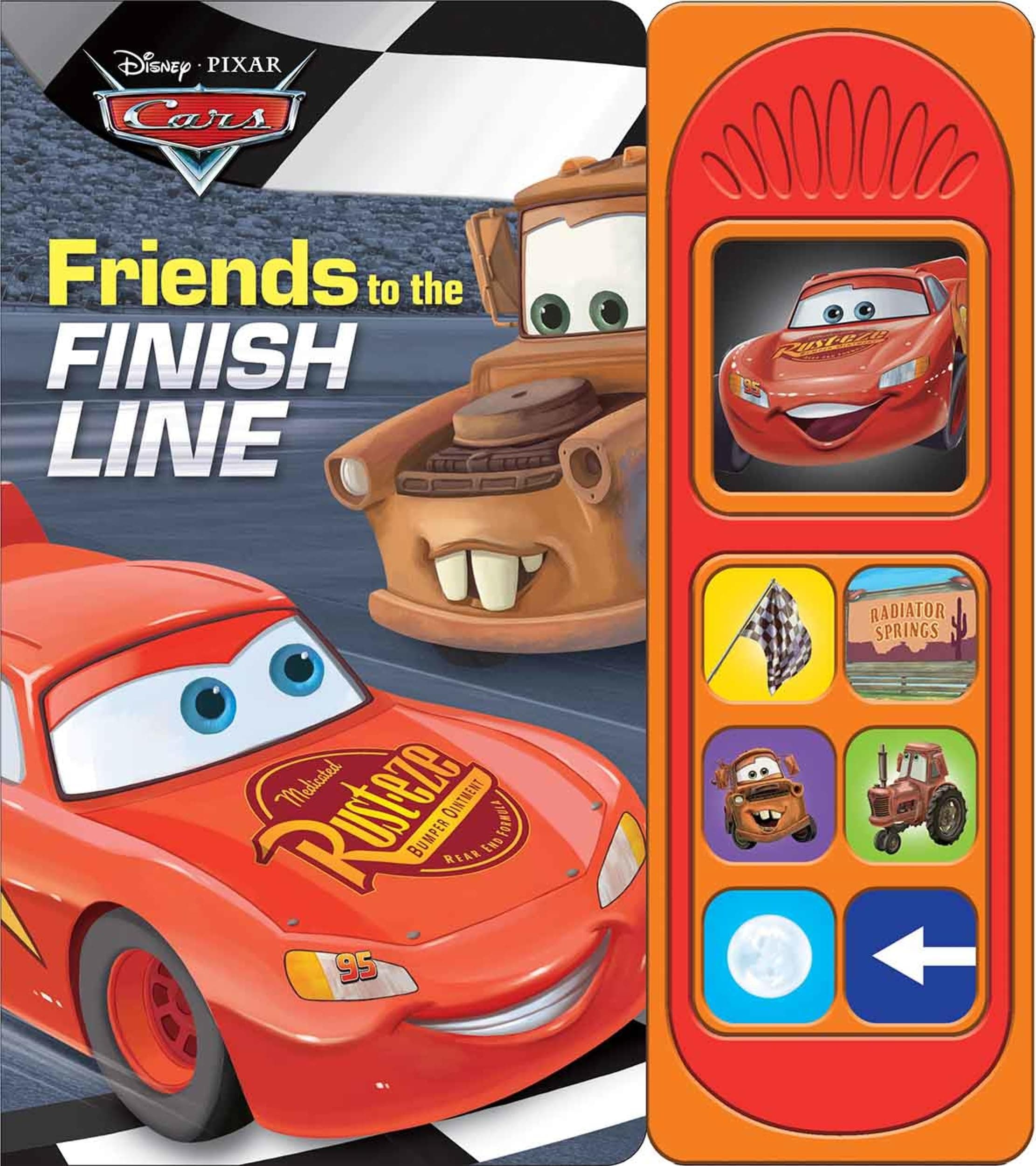Disney Pixar Cars - Friends to the Finish Line 7-Button Sound Book