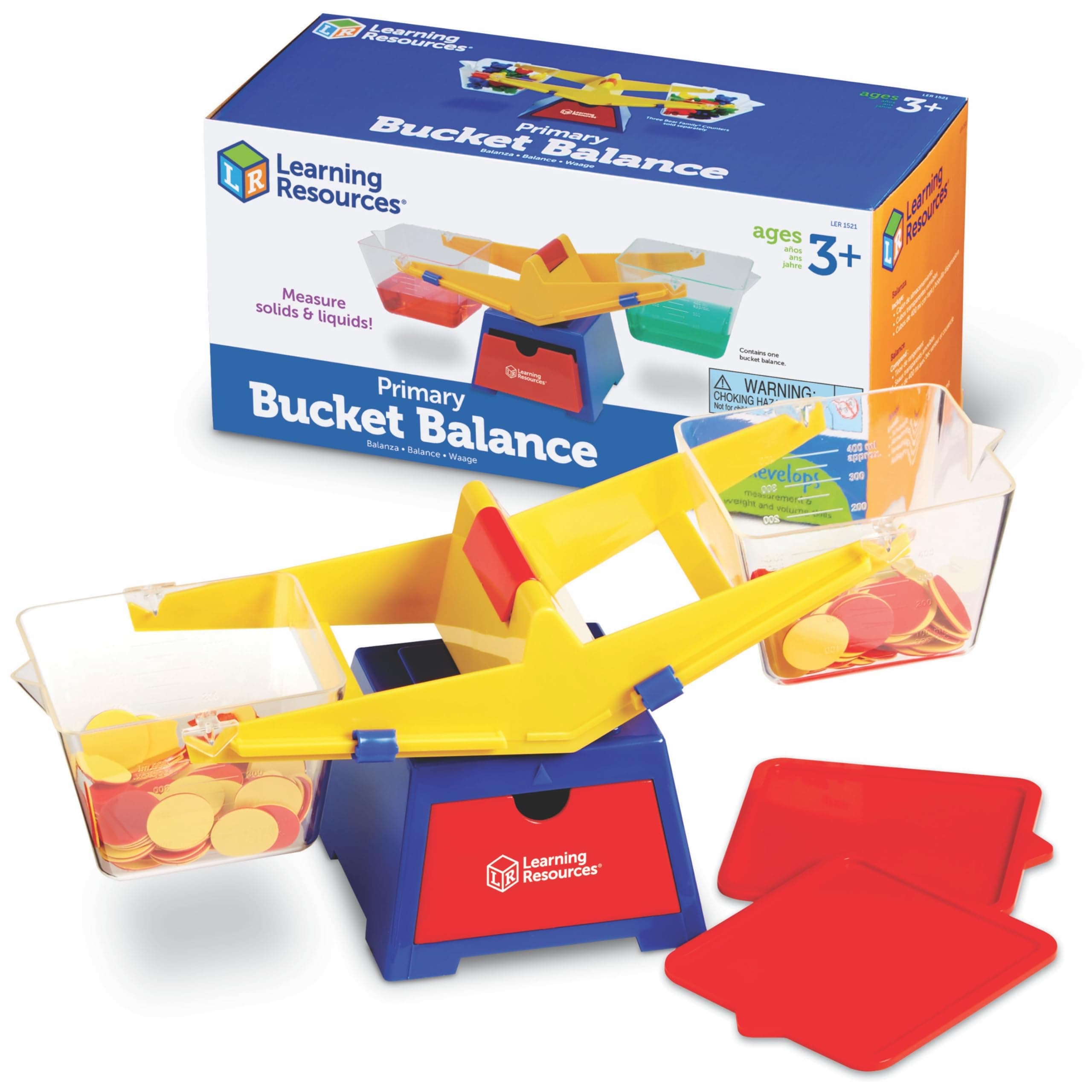 Learning Resources Primary Bucket Balance Teaching Scale - Teacher Supplies, Classroom Must Haves, Preschool Activities, Back to School, Math Manipulatives, Teaching Supplies, Toddler Science