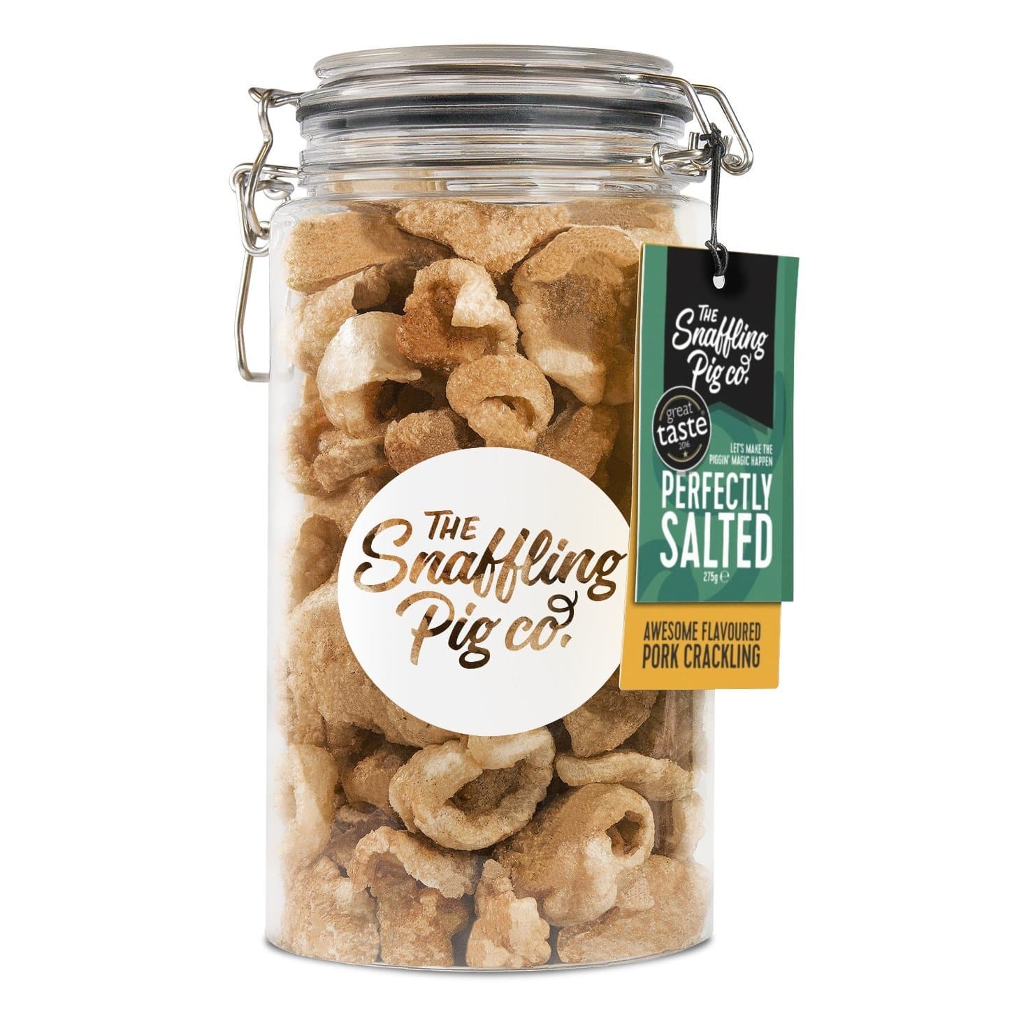 Snaffling Pig 300G Pork Crackling in 1.5L Gifting Jar (Perfectly Salted)
