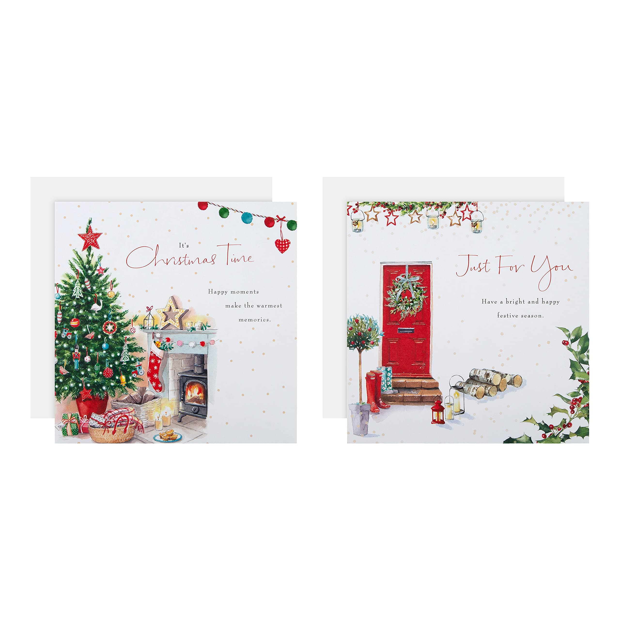 Charity Christmas Cards from - Pack of 16 in 2 Classic Lucy Cromwell Designs