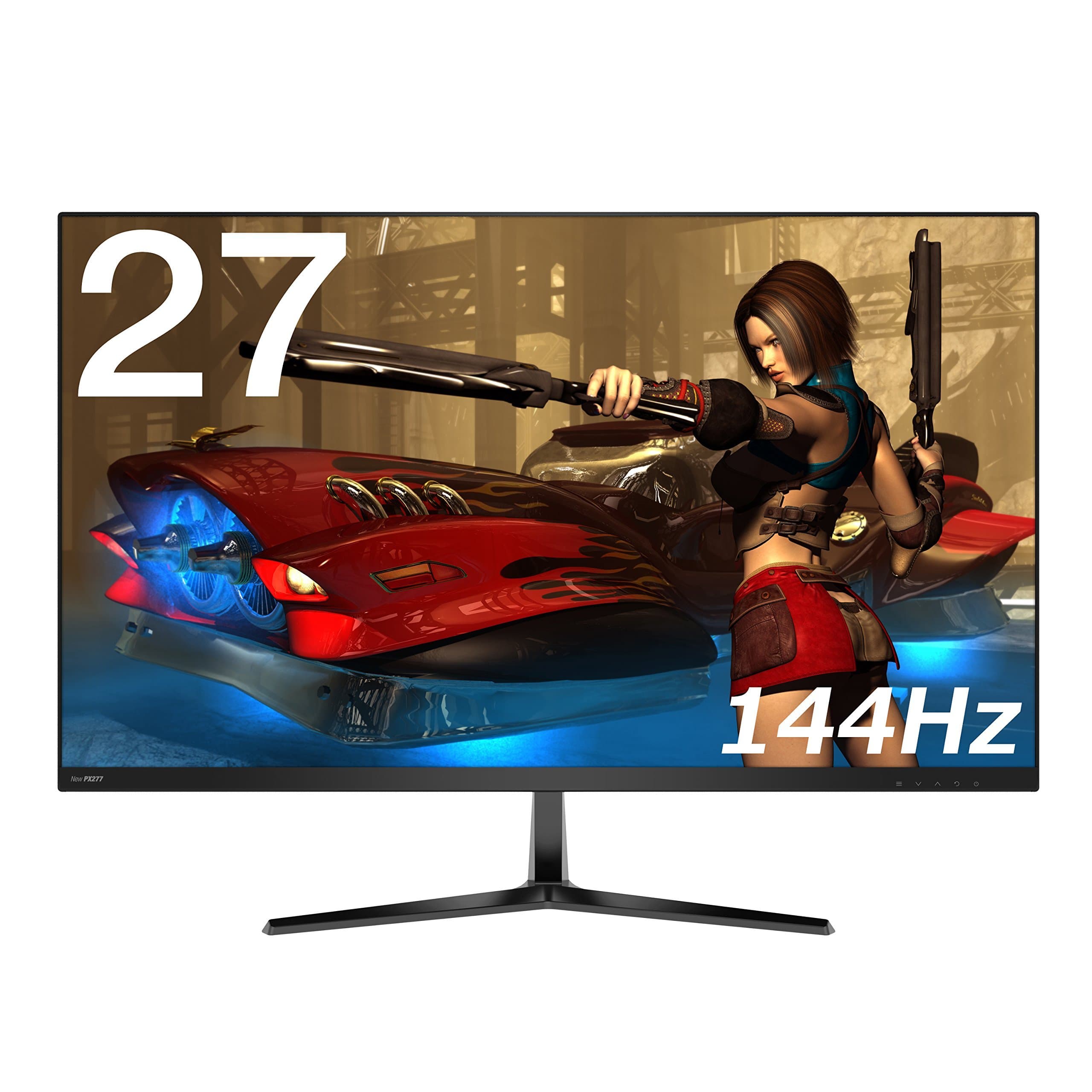Pixio New PX277 27 inch 144Hz WQHD 2560 x 1440 Wide Screen Bezel Less Display Professional IPS (AH-VA) AMD Radeon FreeSync Certified 1440p Gaming Monitor (Renewed)