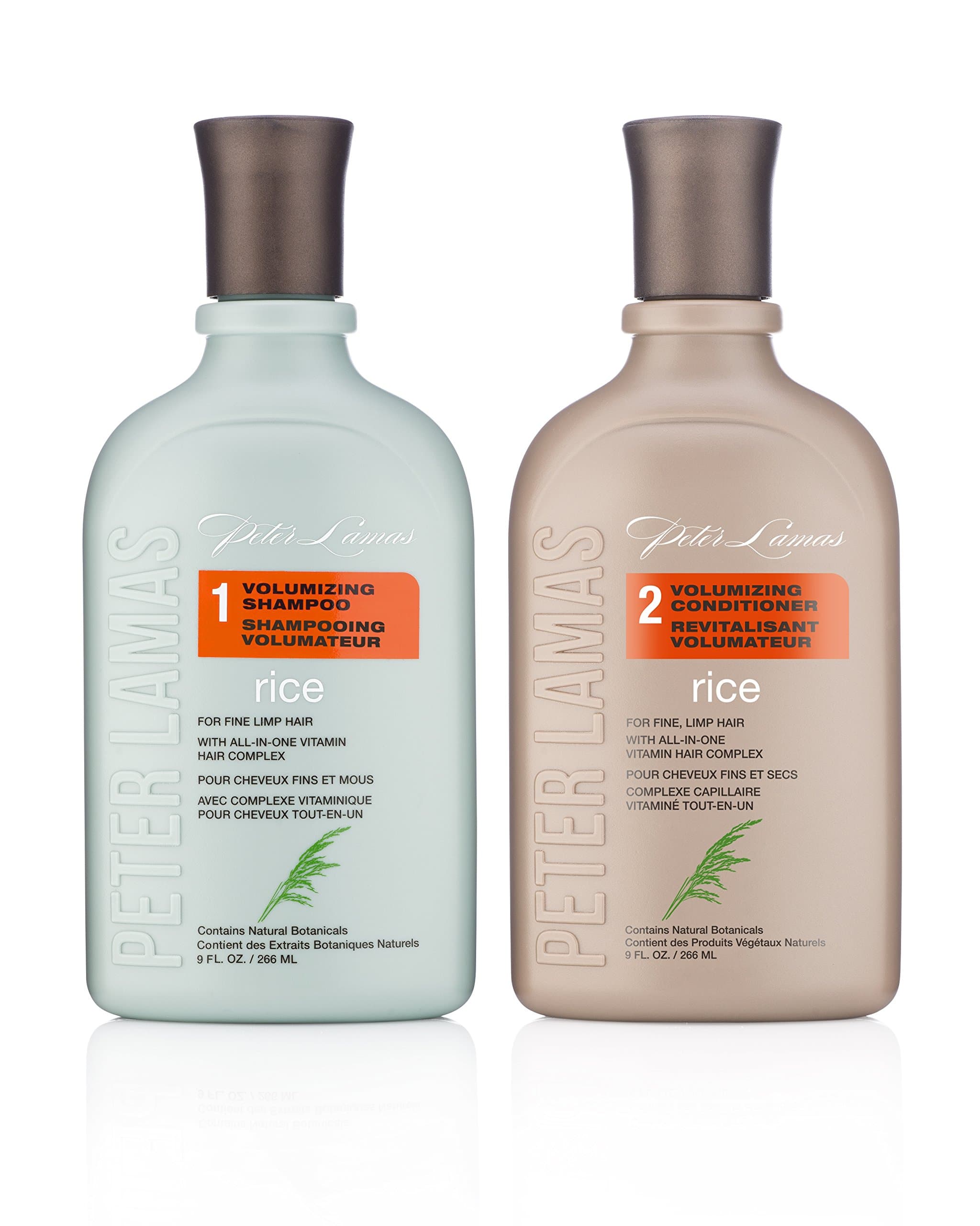 Peter Lamas Rice Volumizing Shampoo and Conditioner Set, 2 Count