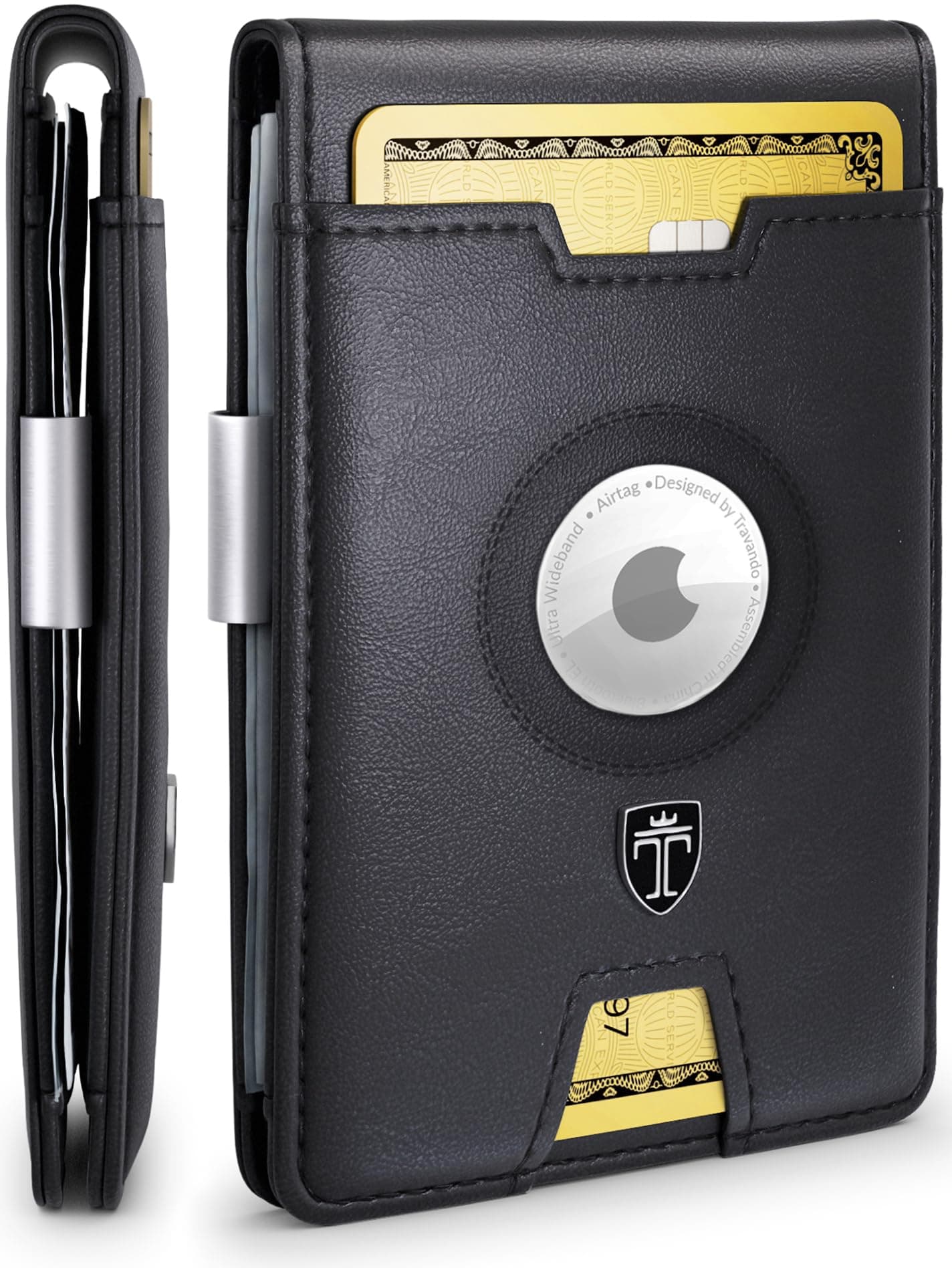 [Travando] Austin Bifold Wallet Black & Black