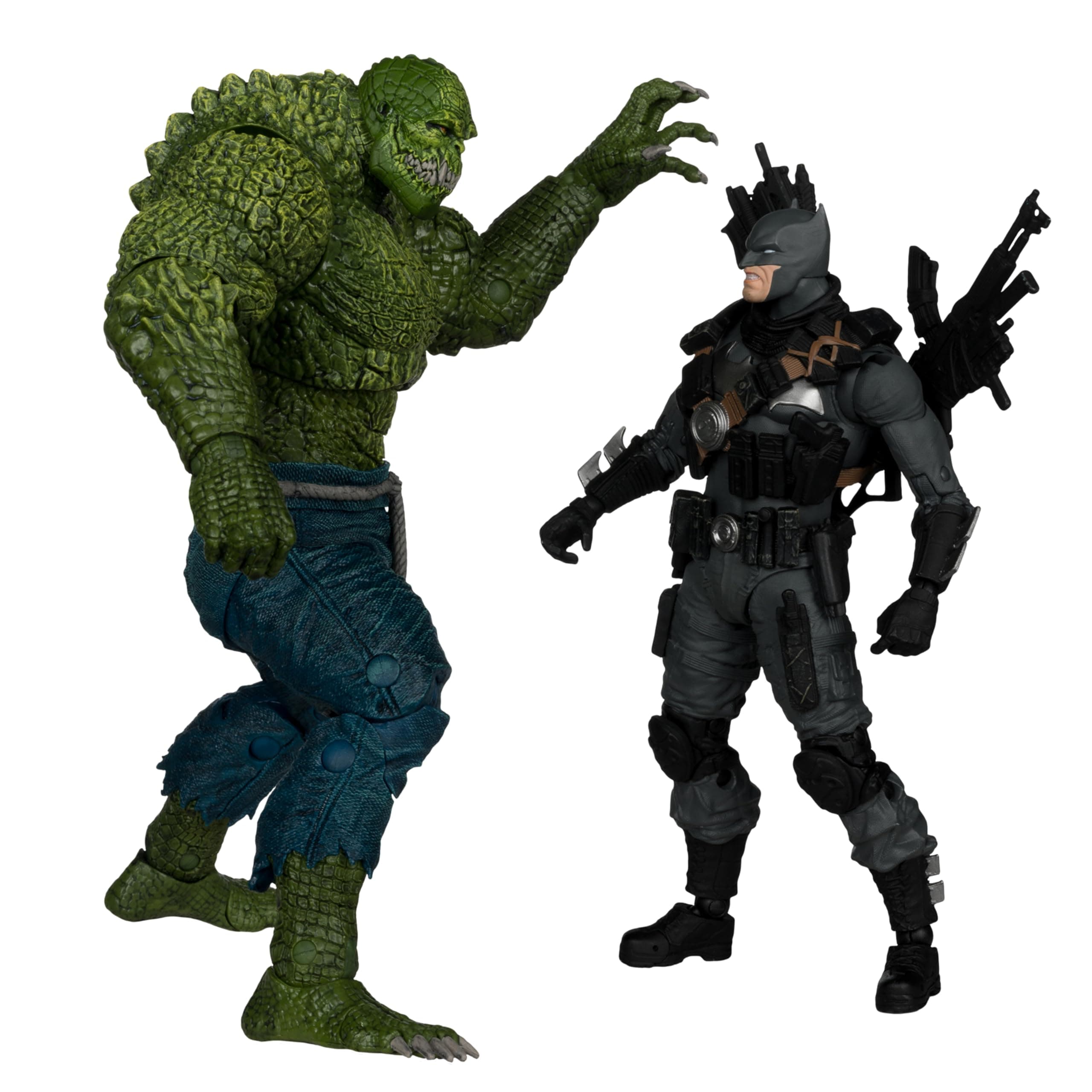 DC Multiverse The Grim Knight vs Killer Croc (Dark Multiverse) 7in Figure and Mega Figure Collector Edition 2pk #3