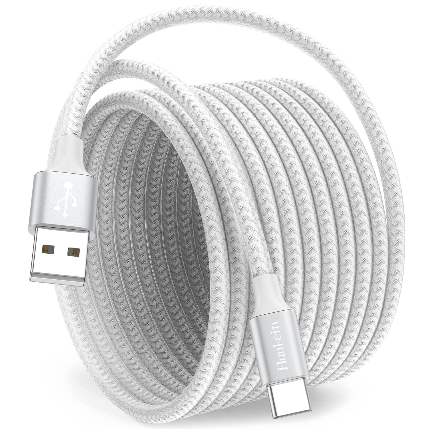 – Long USB C Charger Cable, 3M USB A to USBC Cable Fast Charging for iPhone 17/Air/17 Pro/17 Pro Max, for iPhone 16/15 Pro Max Plus, 16e, Samsung Galaxy S25 S24, White