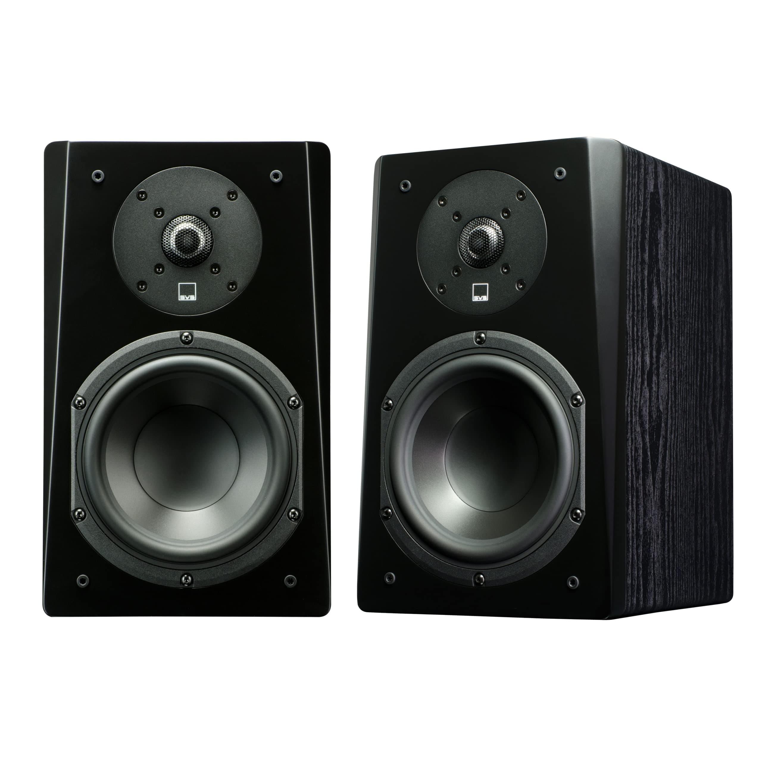 SVS Prime Bookshelf Speakers Pair Black Ash