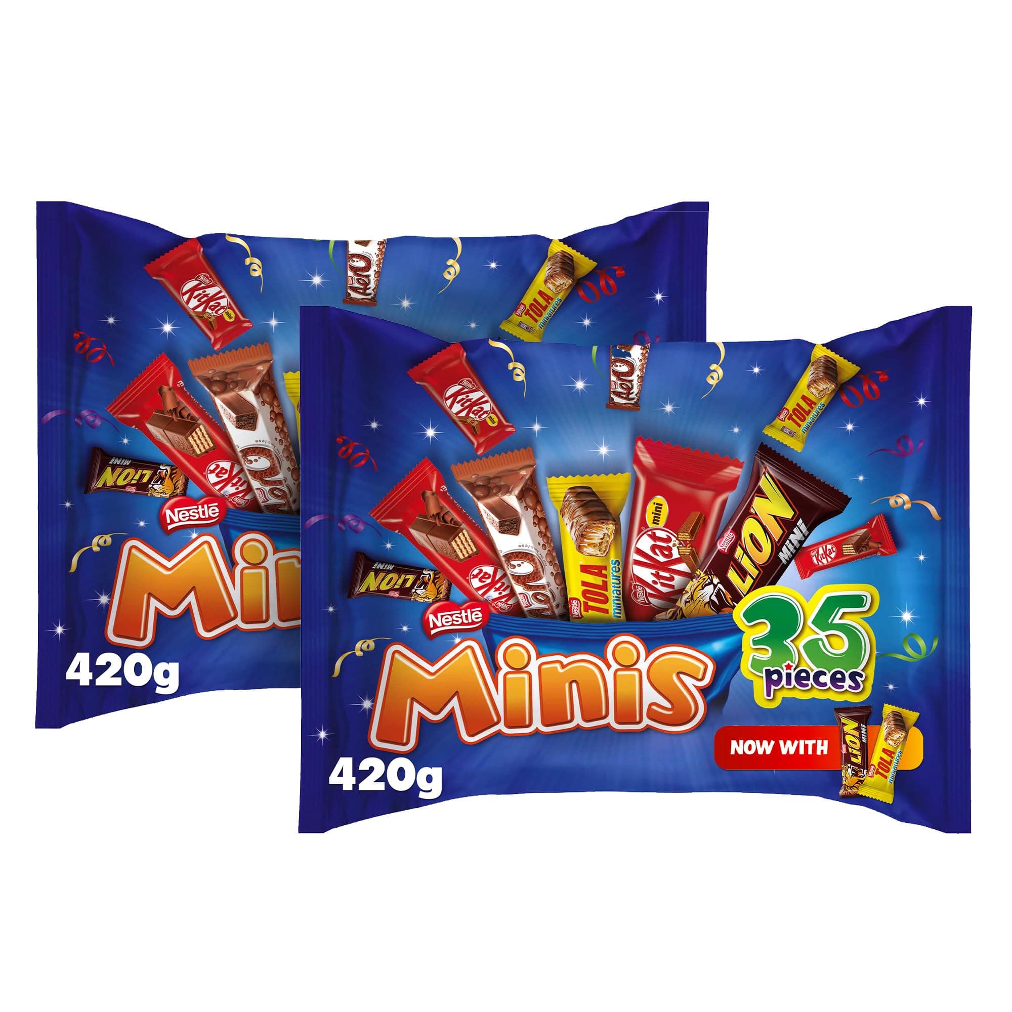 Nestle Mini Mix Chocolate Bag Value Pack (420g x 2)
