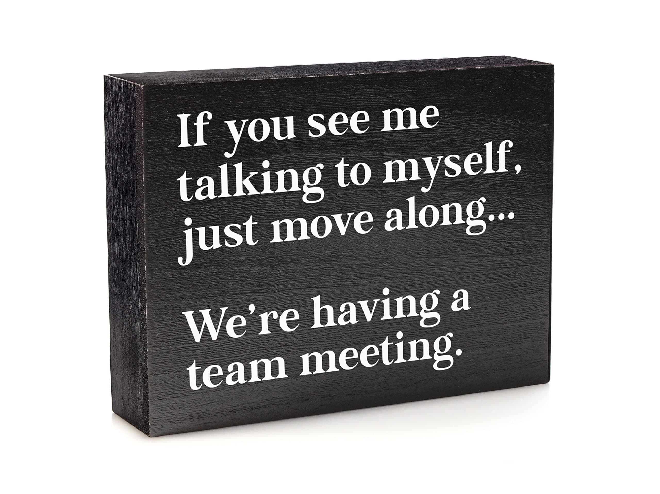 Funny Office Decor Sign for Cubicle Decor or Desk Decorations for Women Office - Cute Desk Accessories