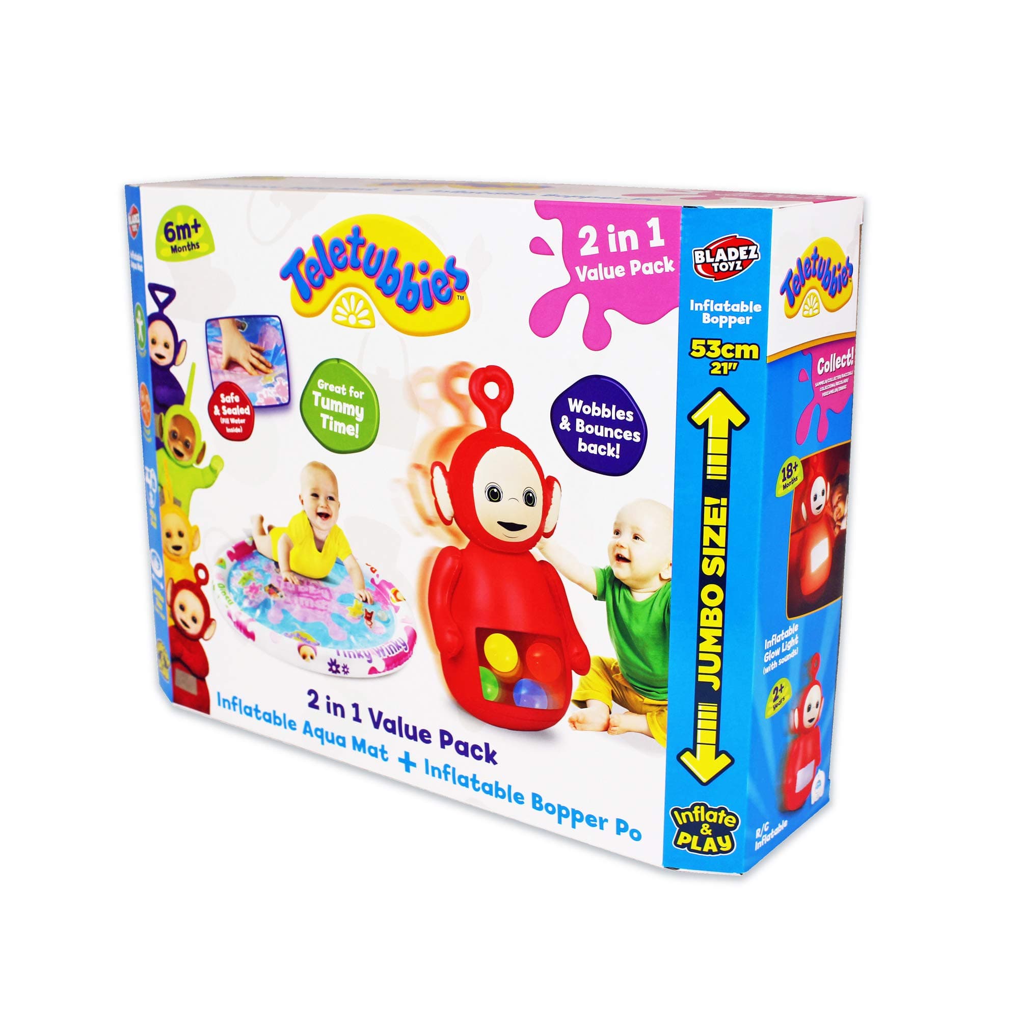 Teletubbie PO BTUB-BP Po Bopper and Tummy Time Water Playmat, Mixed, 53cm