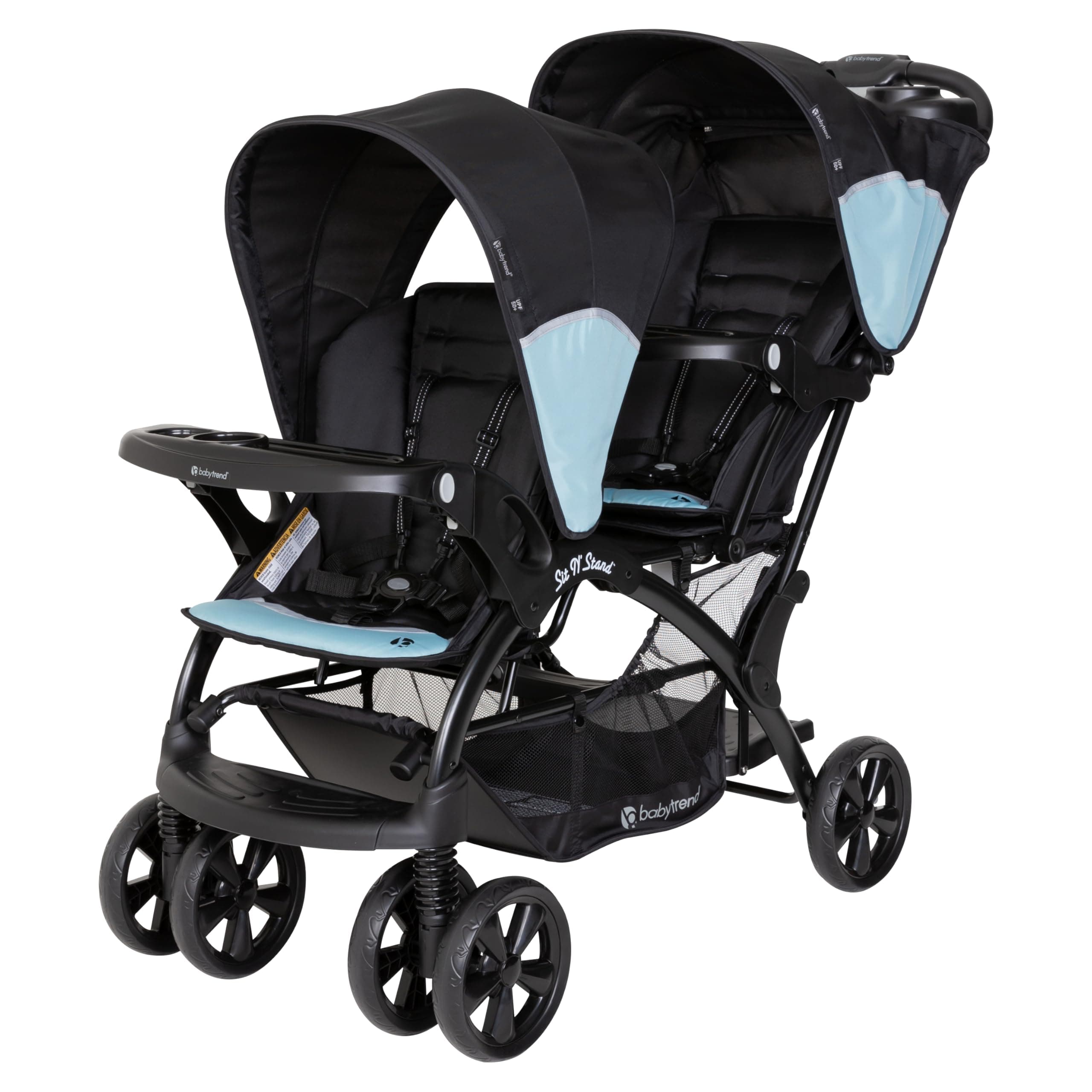 Baby Trend Sit N’ Stand® Double Stroller, Desert Blue