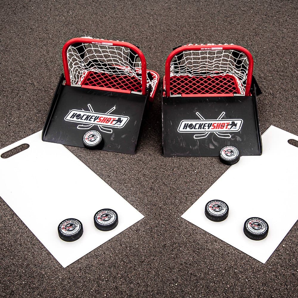 HockeyShot Mini Hockey Sauce Combo | Training Aid Mini Sauce Kit Single or Double | Training and Trick Shot Kit
