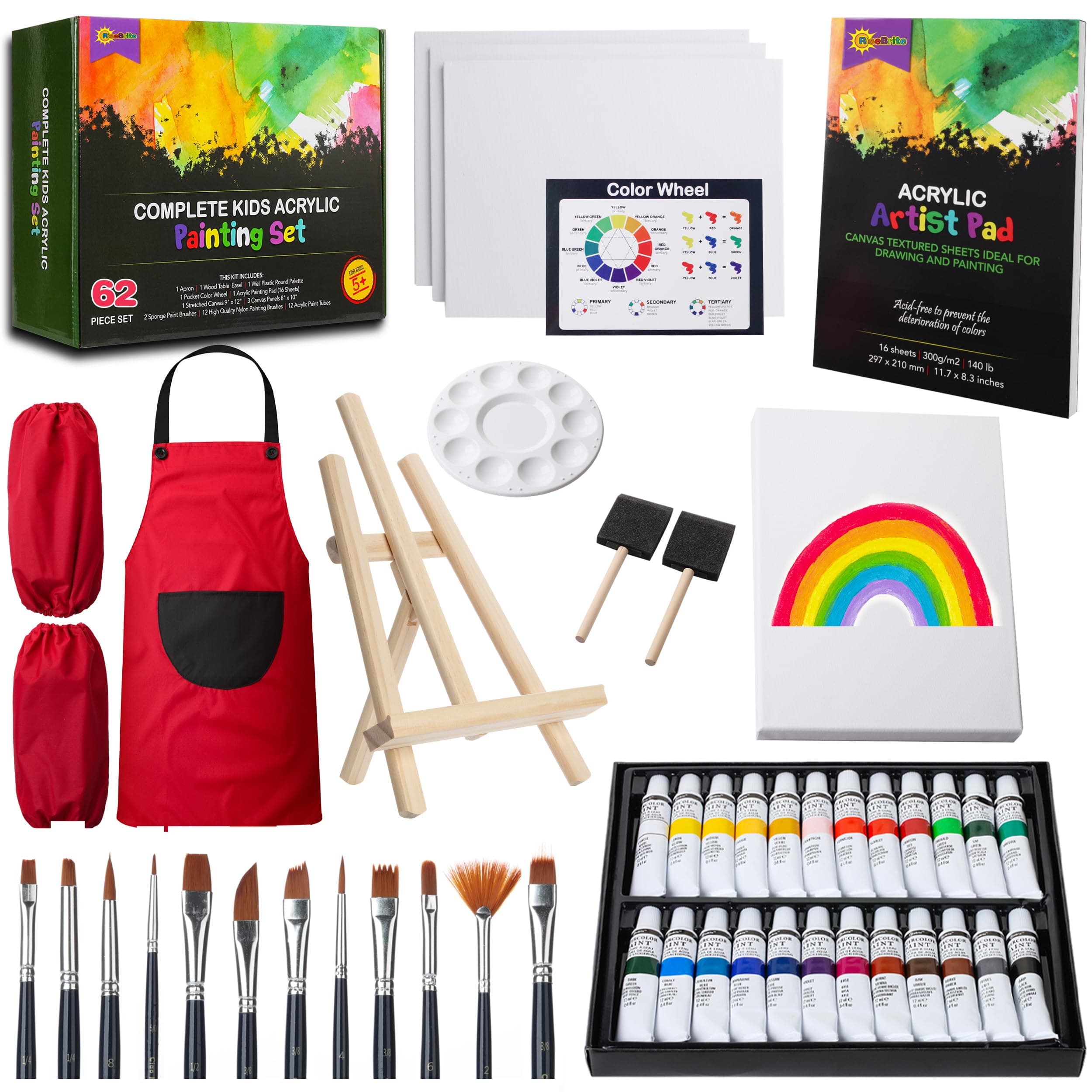 RISEBRITE Kids Art Set 35 Pcs