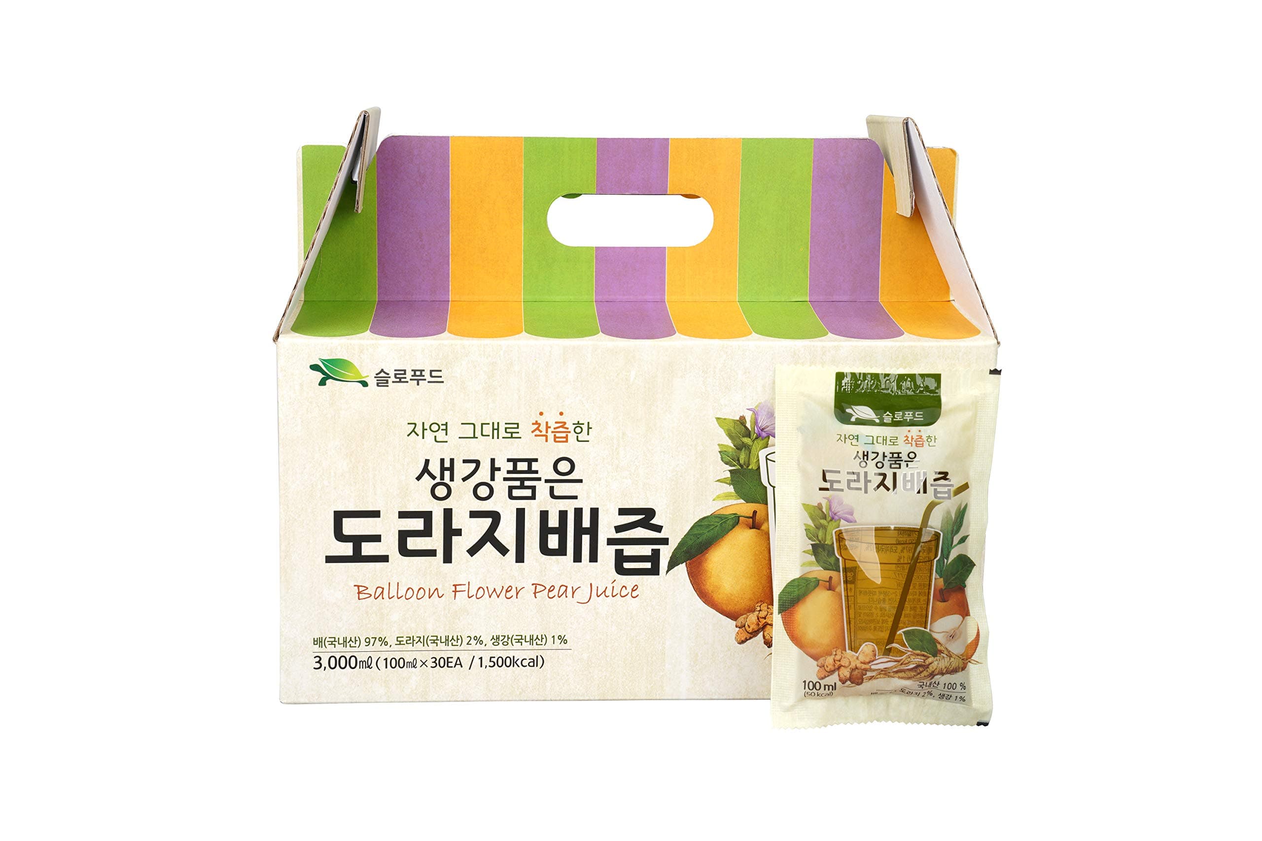 Premium Real Korean Pear, Balloon Flower Root, & Ginger Juice - No Preservatives or Artificial Additives - Natural and Pure - Health Care for Changing Season - For Men and Women of All Ages