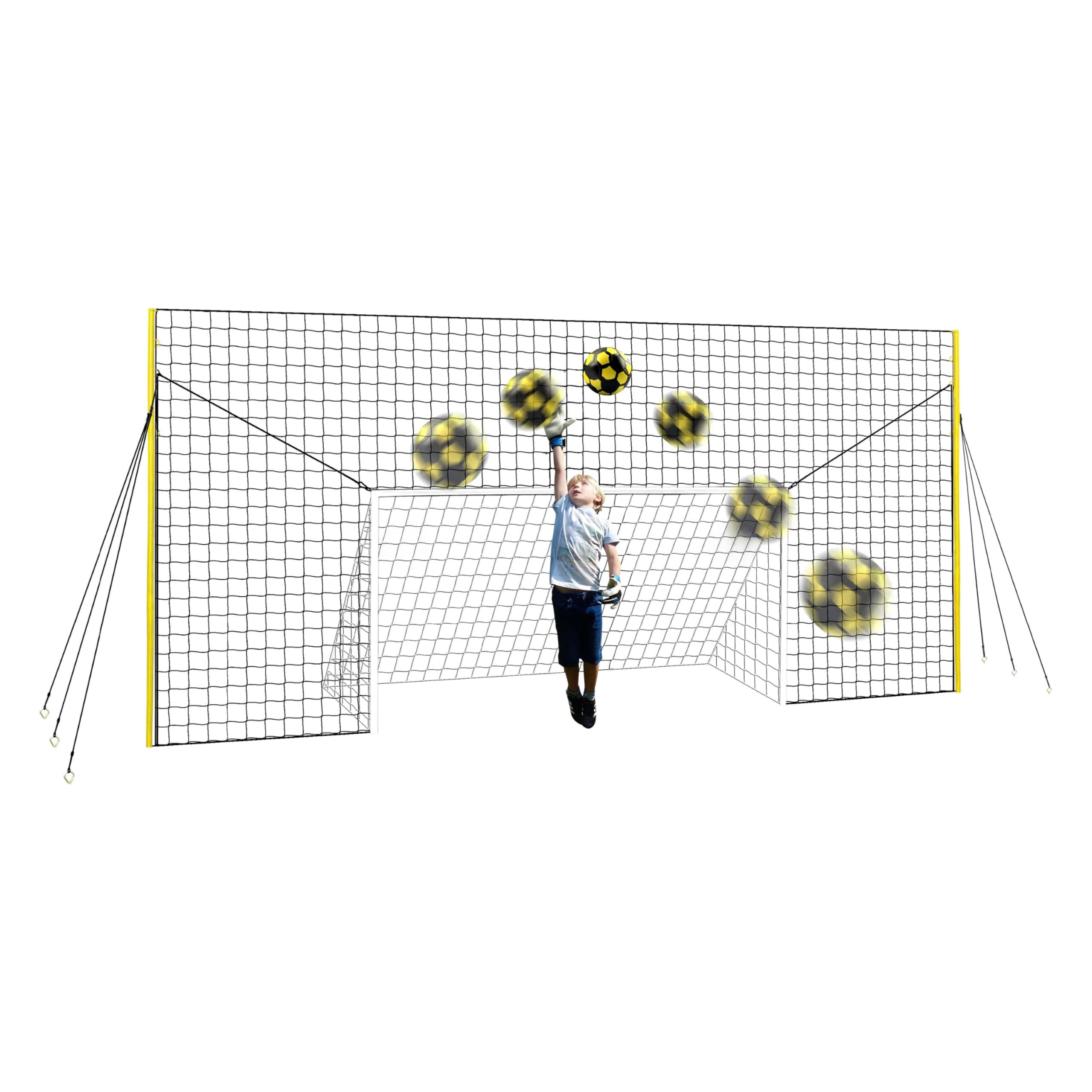 - 3-in-1 Soccer Training Rebounder - Soccer Goal for Volley, Passing, Training - Outdoor Sports, Backyard Games