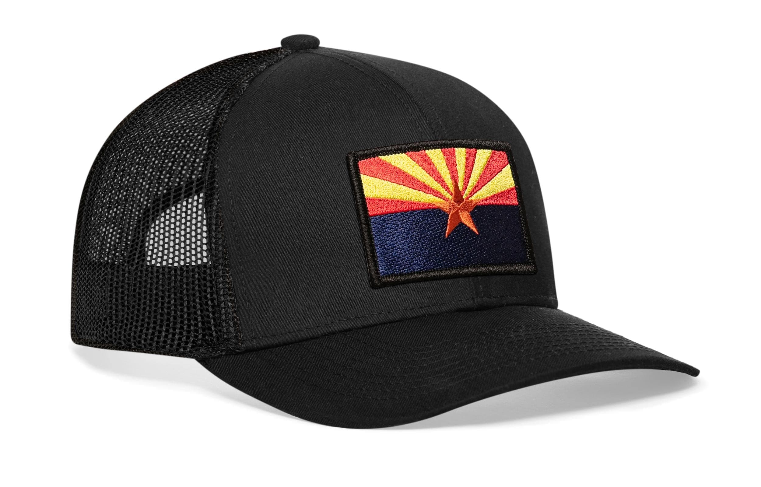 HAKA Arizona Hat - Arizona Flag Trucker Hat Baseball Cap Snapback Golf Hat (Black)