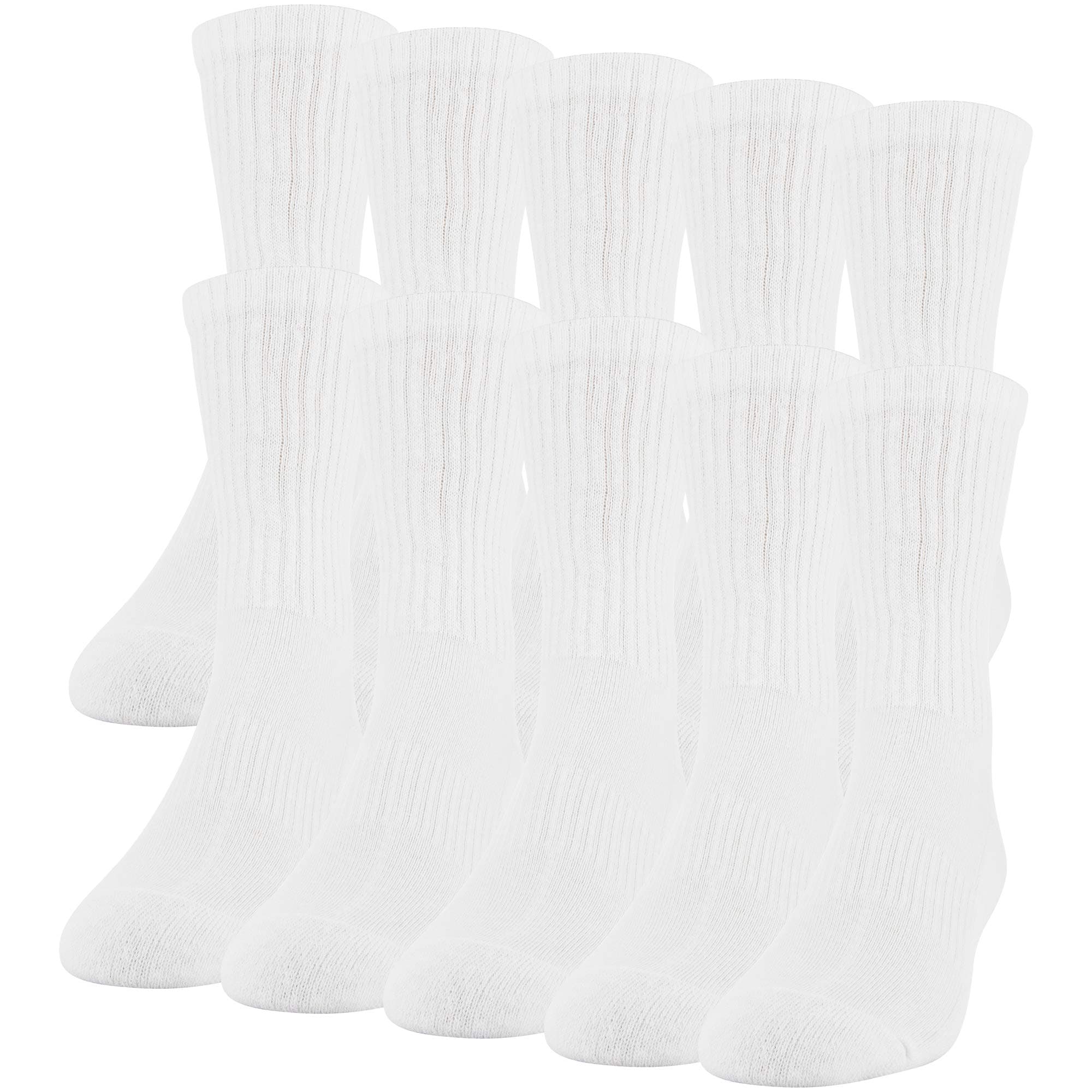 Men's Active Cotton Crew Socks (10-Pack)