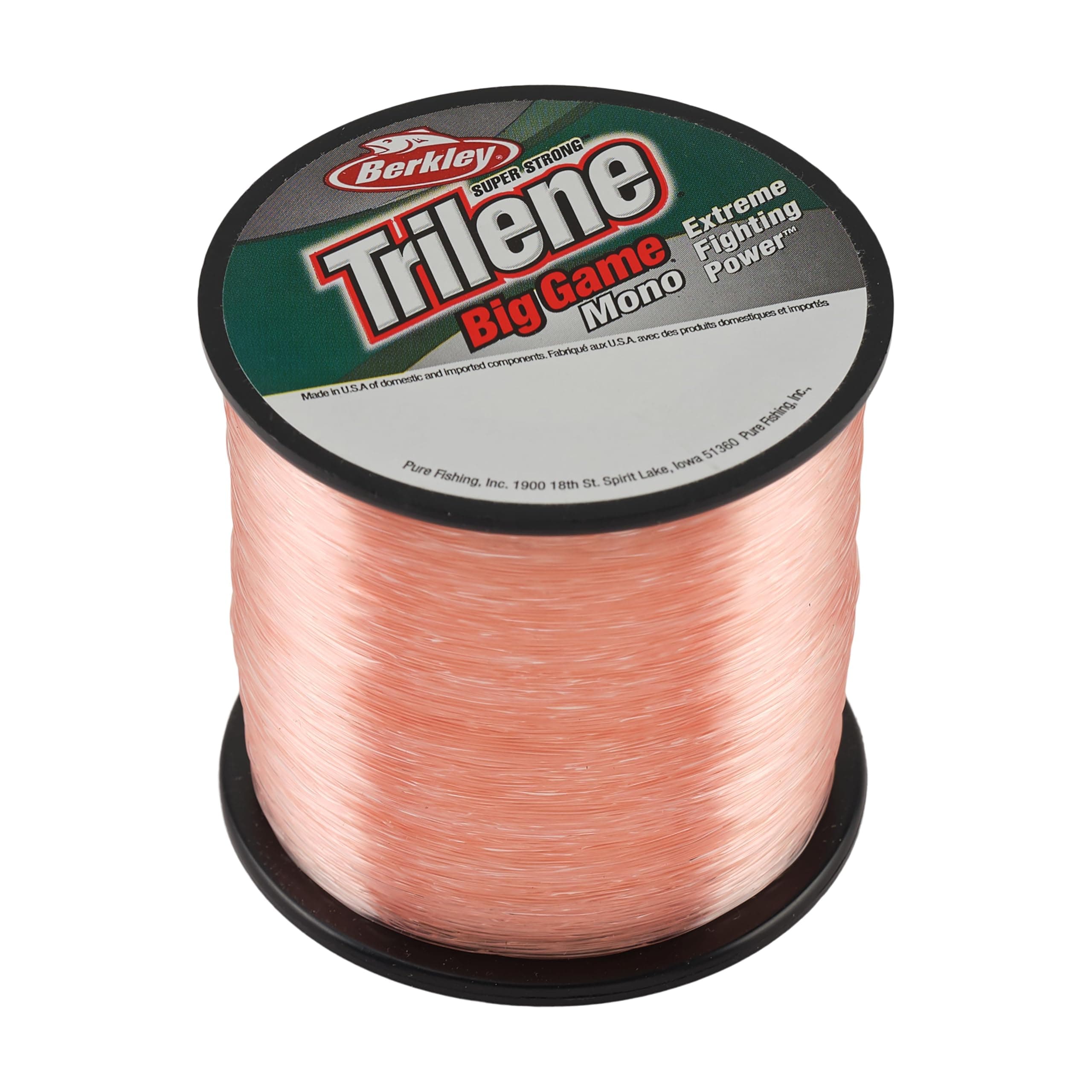 Berkley Trilene Big Game Monofilament Fishing Line Pink Coral, 20lb - 650yd
