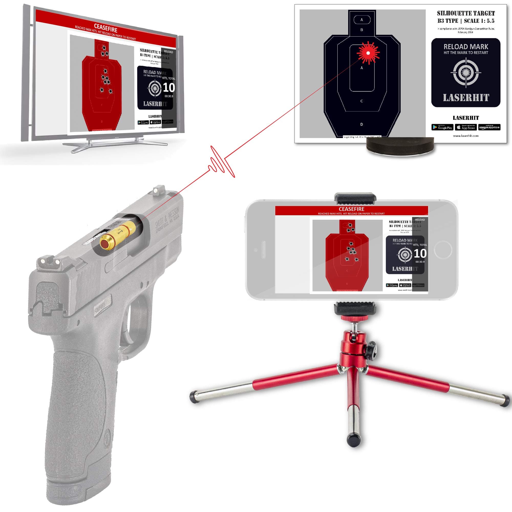 Dry Fire Training Kit - 50-Yard Home Range