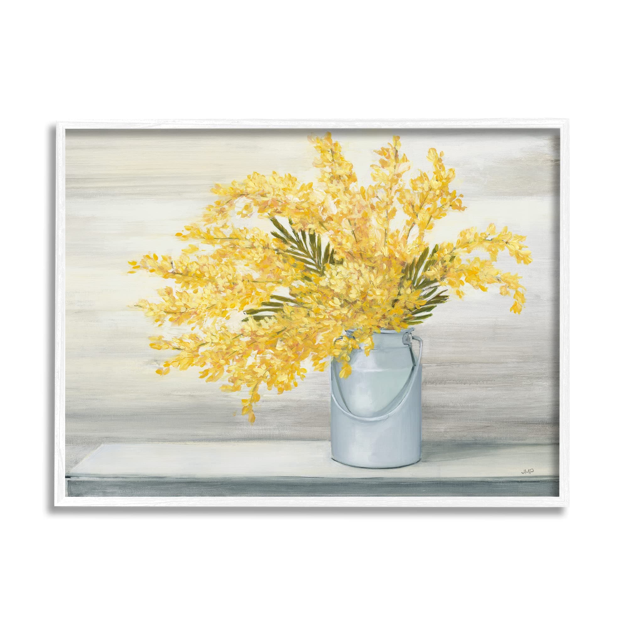 Stupell IndustriesGolden Fall Floral Bouquet in Country Milk Tin, Design by Julia Purinton