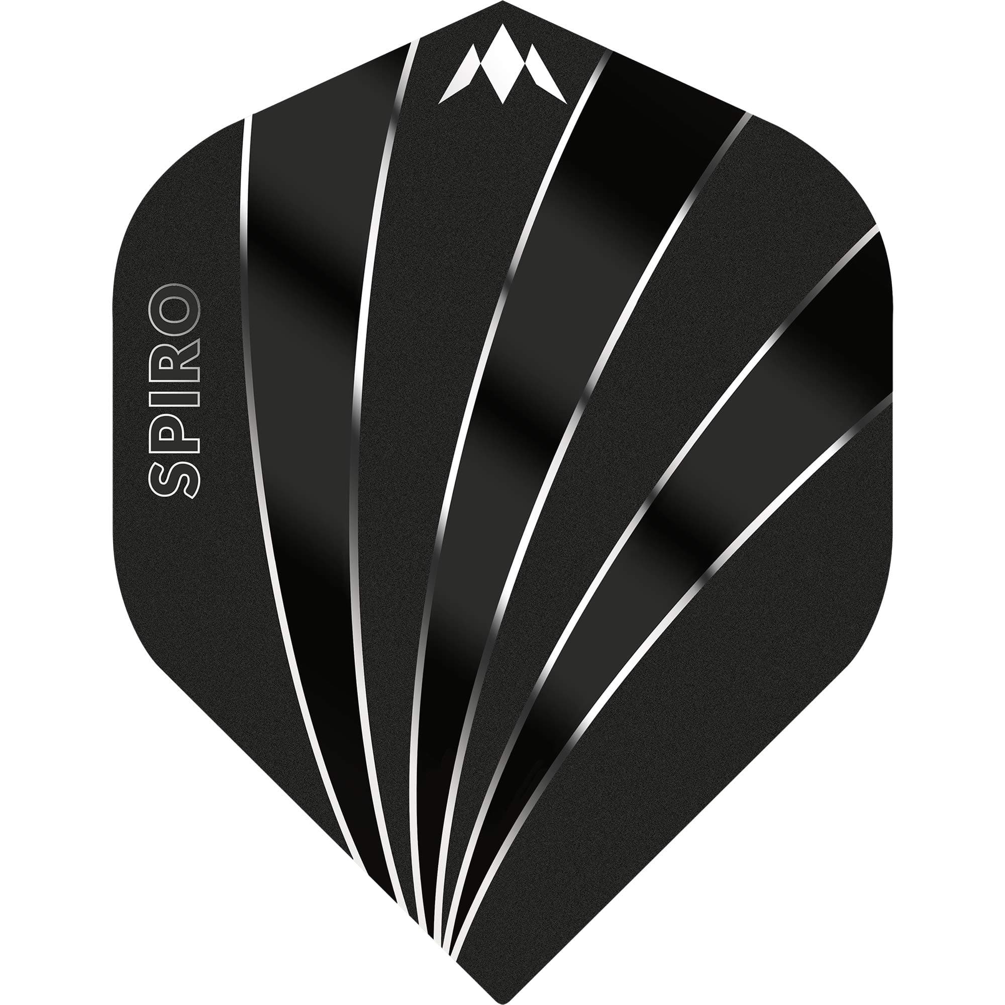 Mission Darts Spiro Solo Dart Flights | Standard No2 | Premium Extra Strong 100 Micron, 5 Sets of 3 Flights, (5XF3161)