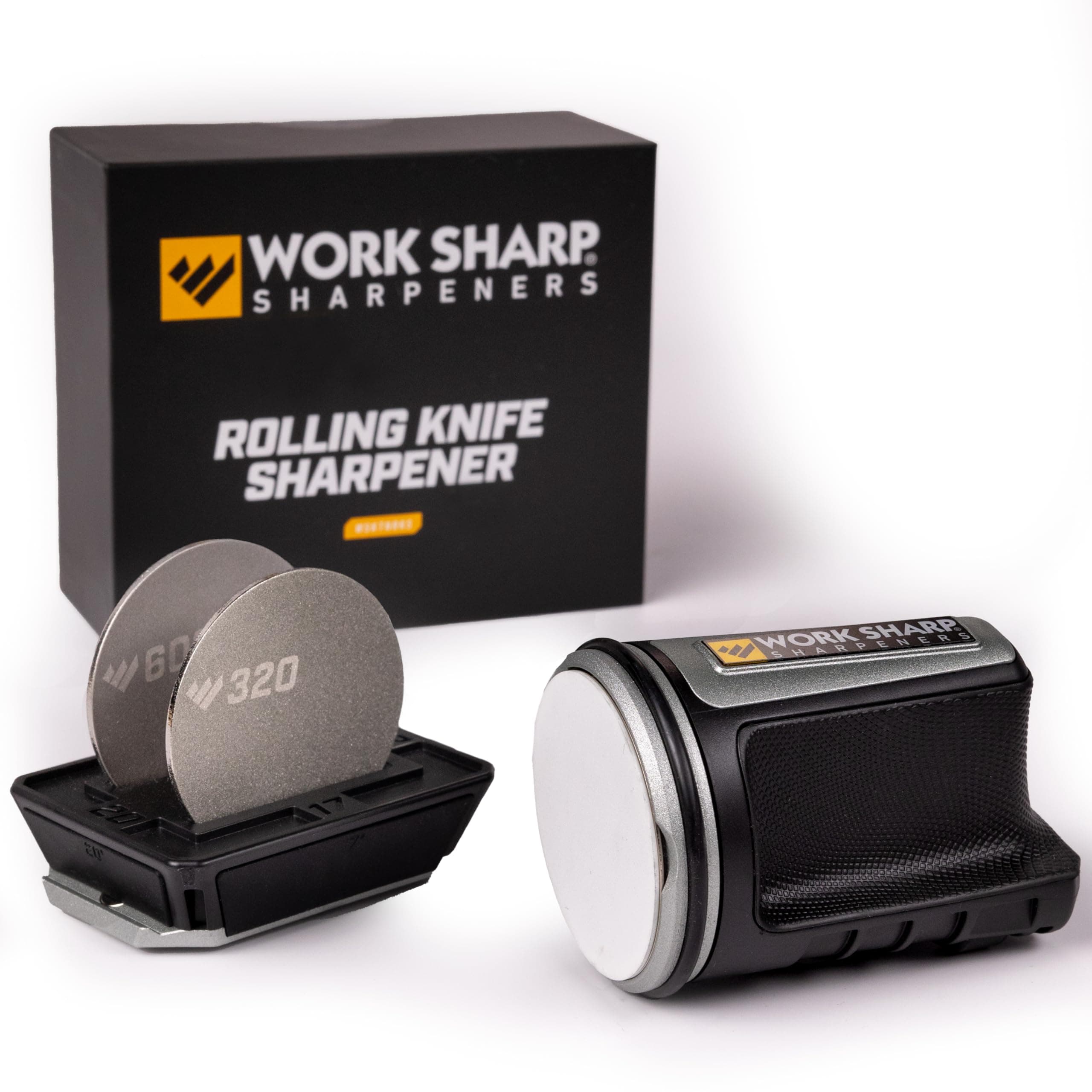 Work Sharp Rolling Knife Sharpener- 4 Sharpening Angles - For All Kitchen Knife Sets