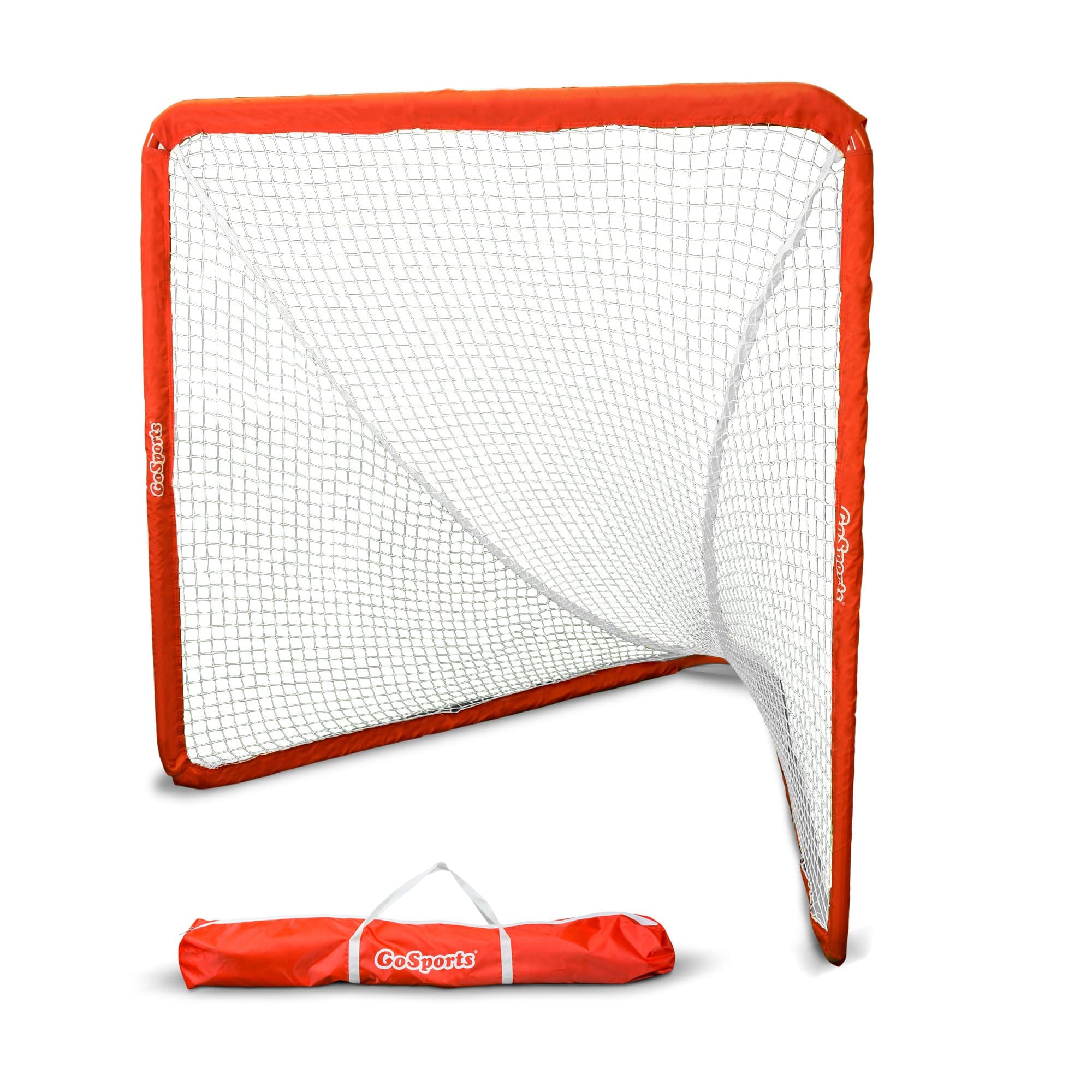 GoSports Regulation 6' x 6' Lacrosse Net with Steel Frame - The Only Truly Portable Lacrosse Goal, Backyard Setup in Minutes - Choose Your Style