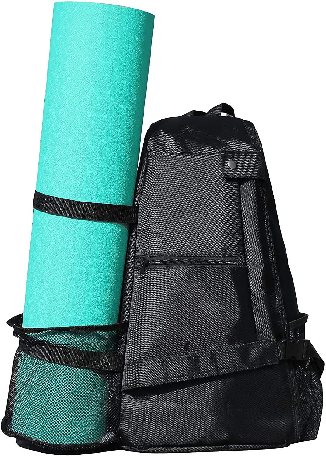 YAKASO Sports Yoga Mat Bag Backpack Crossbody Sling Backpack Yoga Mat Carrier Bag Suit for Women Men Workout Gym Sport Travel Hiking Biking Without Yoga Mat