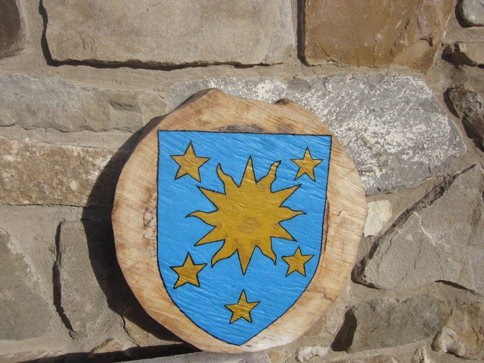 Oil painting of Dingwall coat of arms