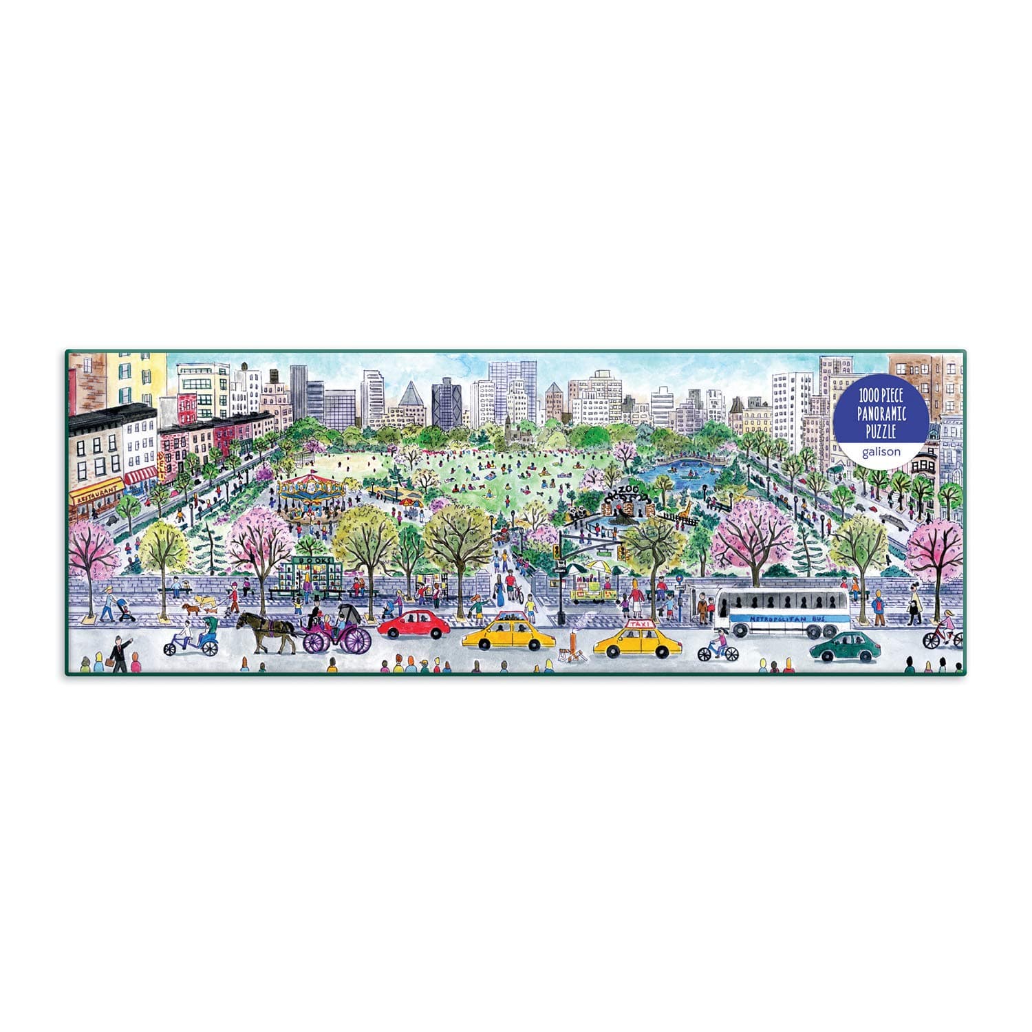 Galison Michael Storrings Cityscape 1000 Piece Panoramic Puzzle