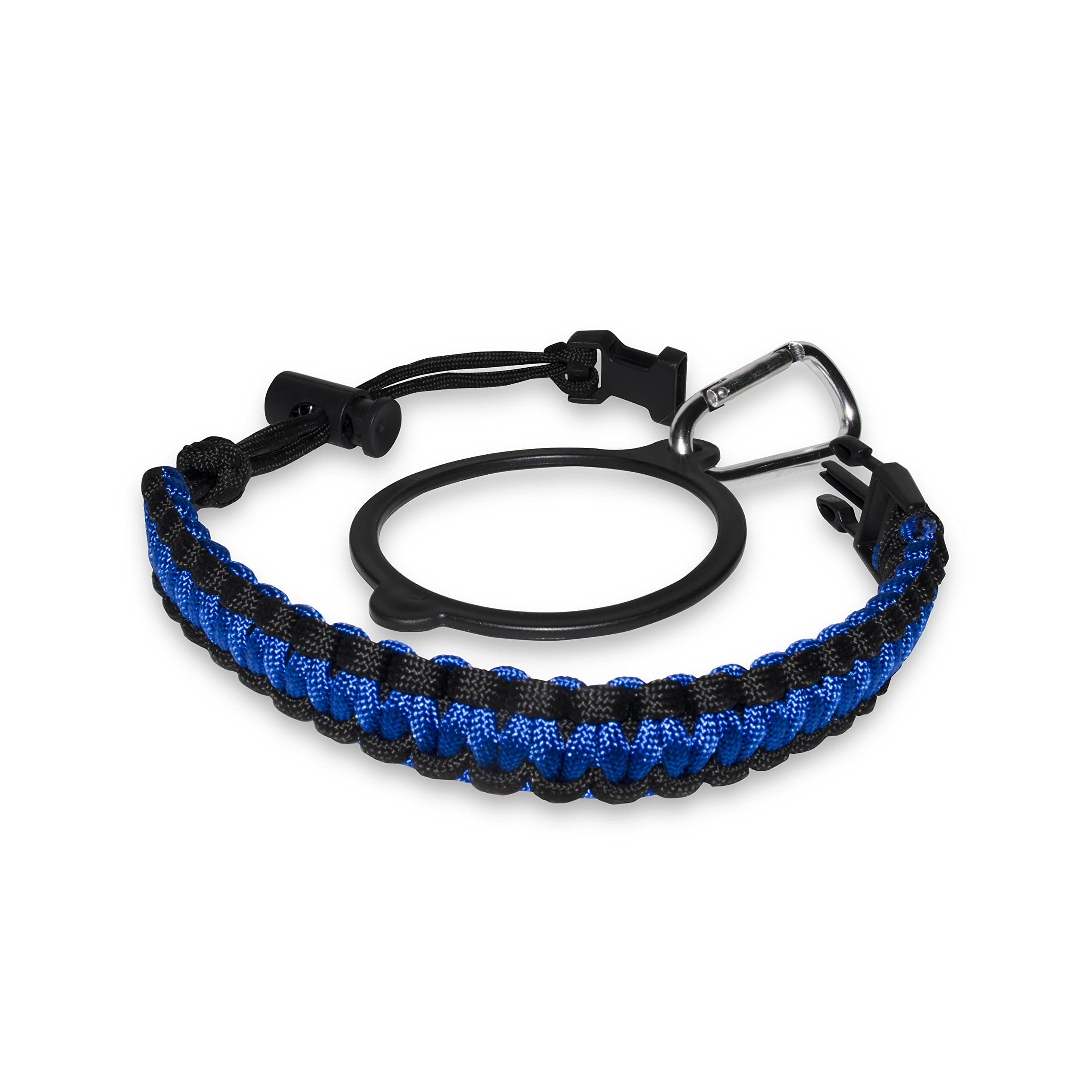 Paracord Handle for Hydro Flask, Unique Security Design, Fits Hydro Flask, Nalgene Most Wide Mouth Water Bottles, Camping Outdoor Sports Water Bottle Carrier Holder (blue)