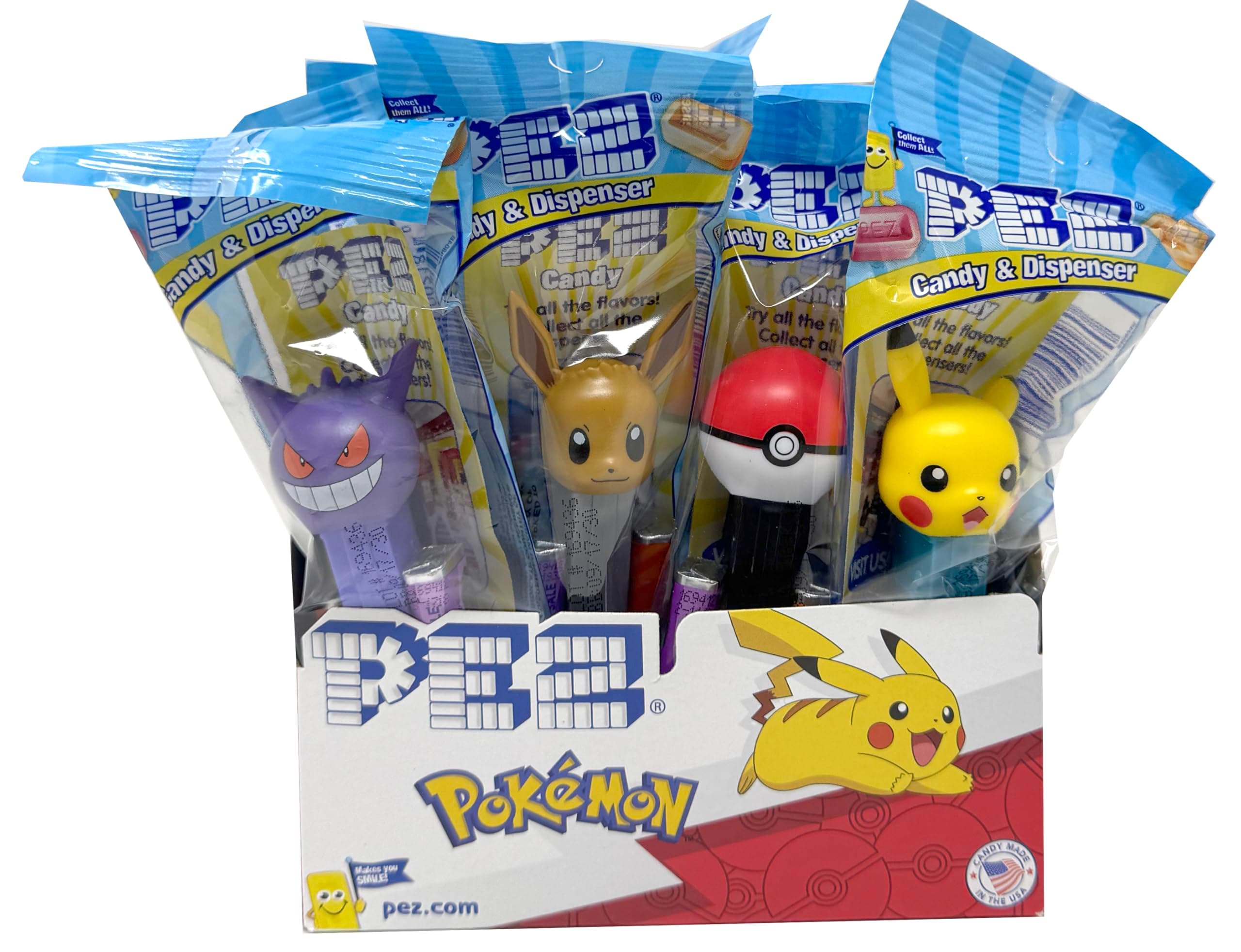 Pokemon Dispensers Individually Wrapped Candy, Pokemon Party Favors, Pokemon Party Favors For Kids, 12 Pack