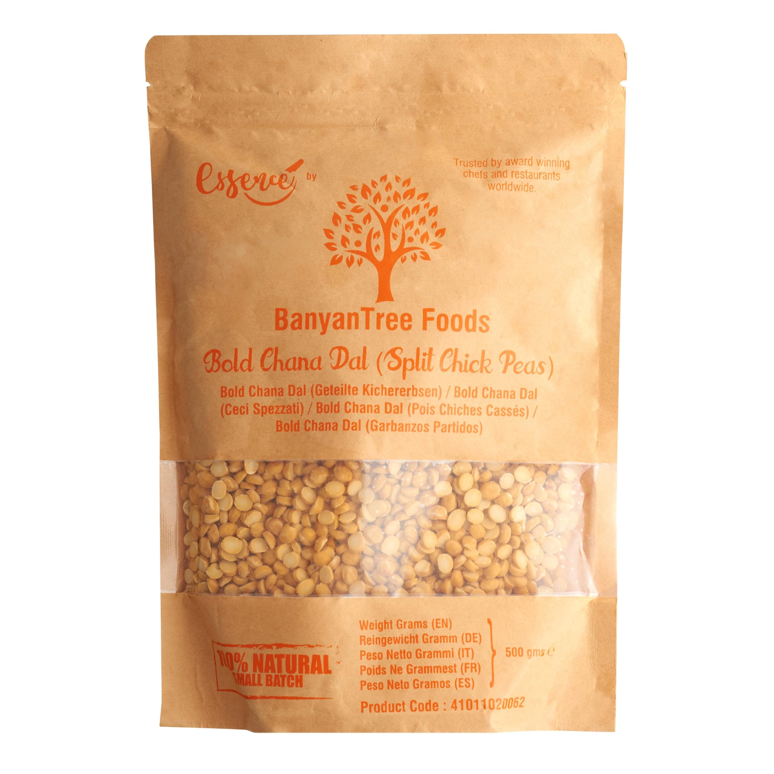 BanyanTree Foods Chana Dal | Split Chickpeas 500g~All Natural, Indian Origin