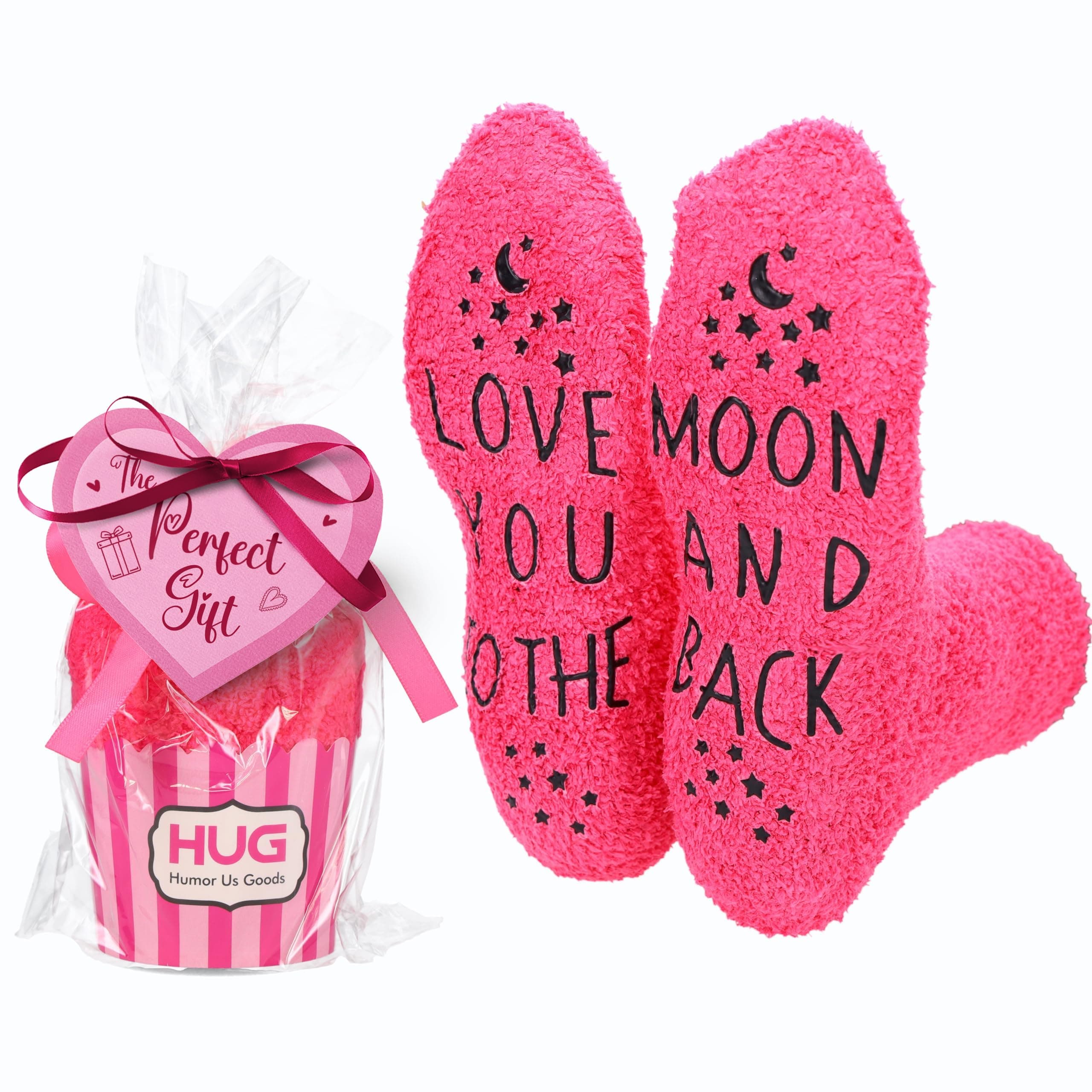 Humor Us Home Goods Funny Socks for Women Girlfriends - Fuzzy Socks - Birthday or Valentines Day Gifts for Women, Girlfriends