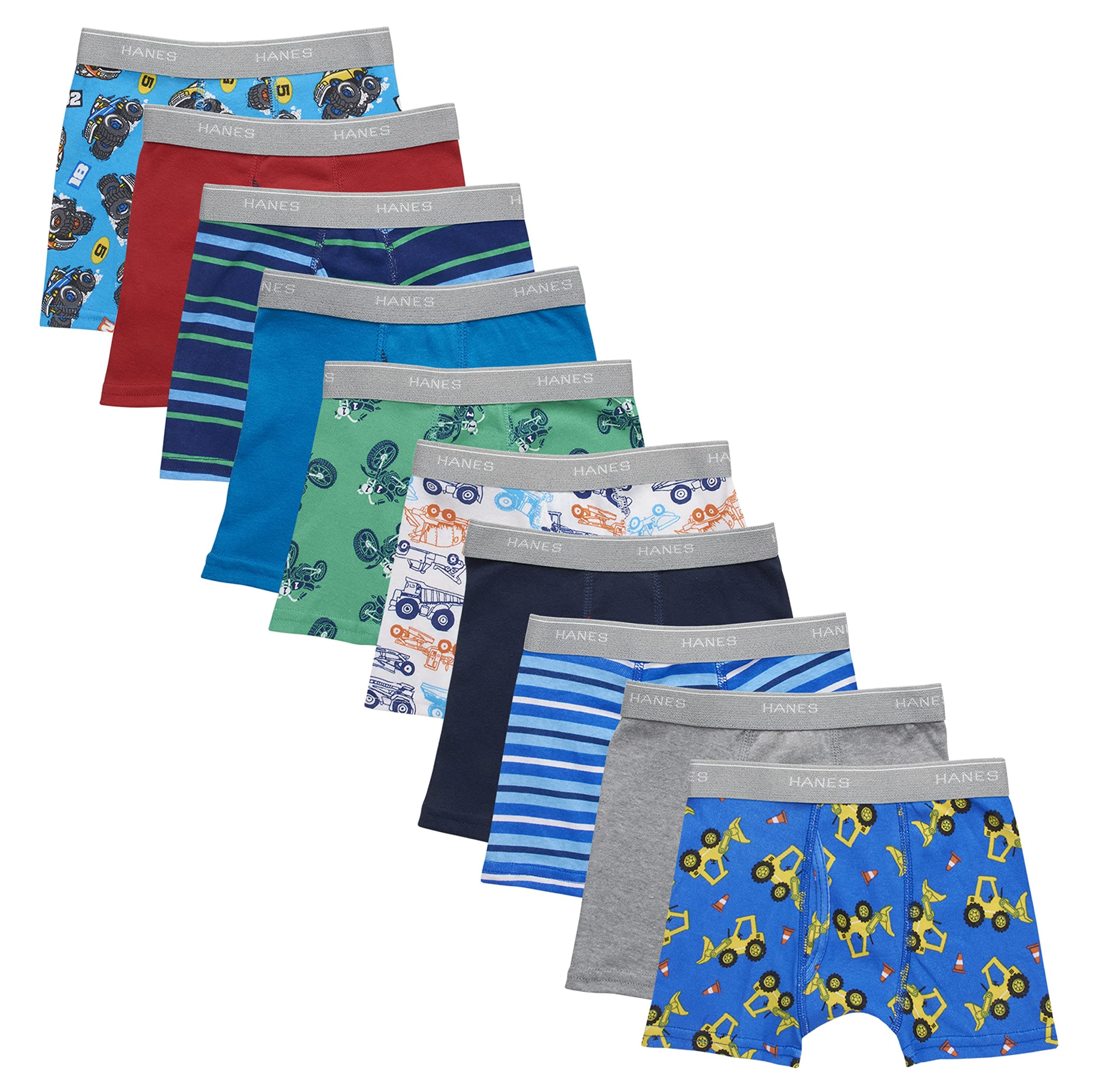 Hanes Boys’ Tagless Assorted Color Boxer Brief