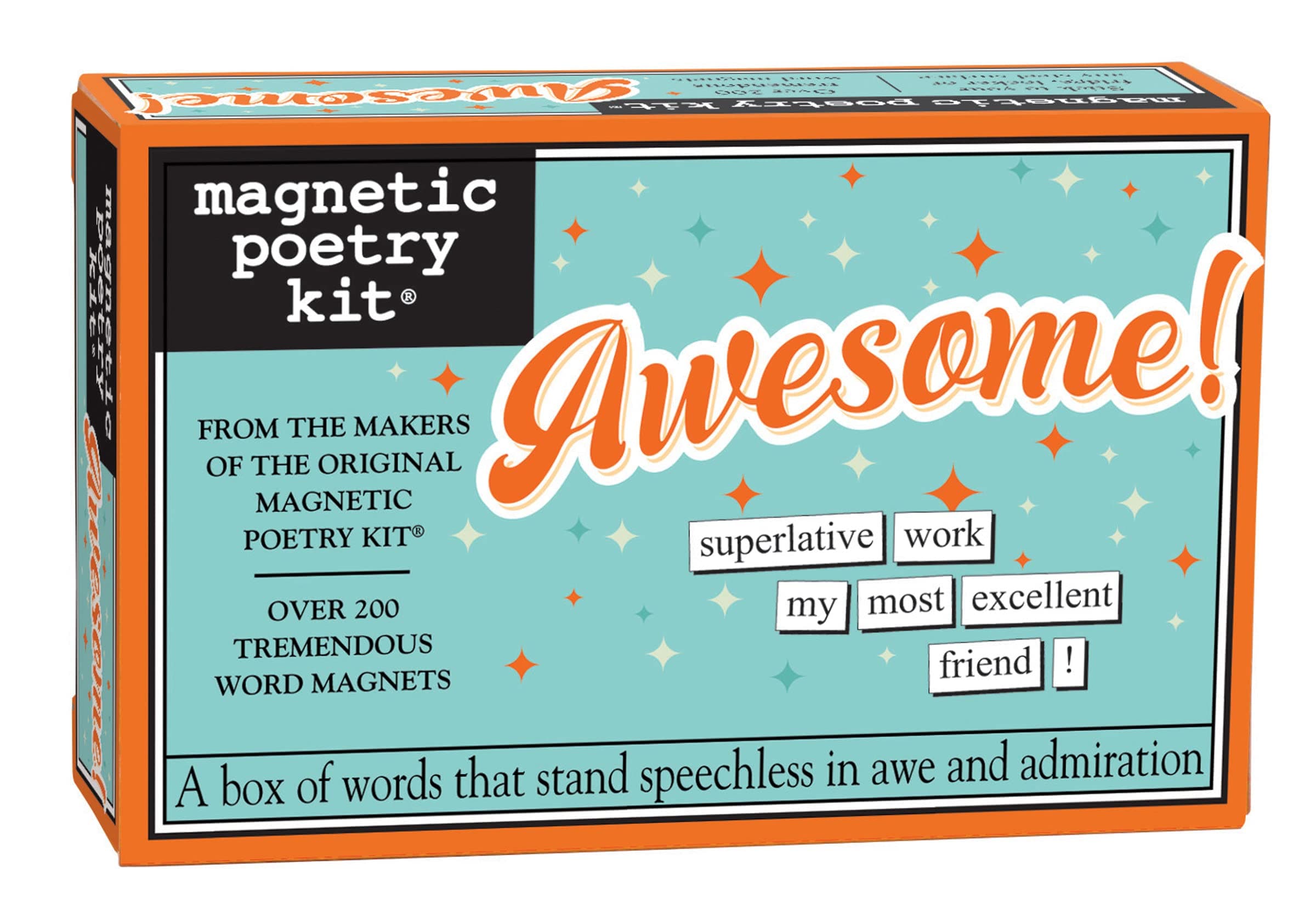 Magnetic Poetry Awesome Kit - Words for Refrigerator - Write Poems and Letters on The Fridge - Made in The USA