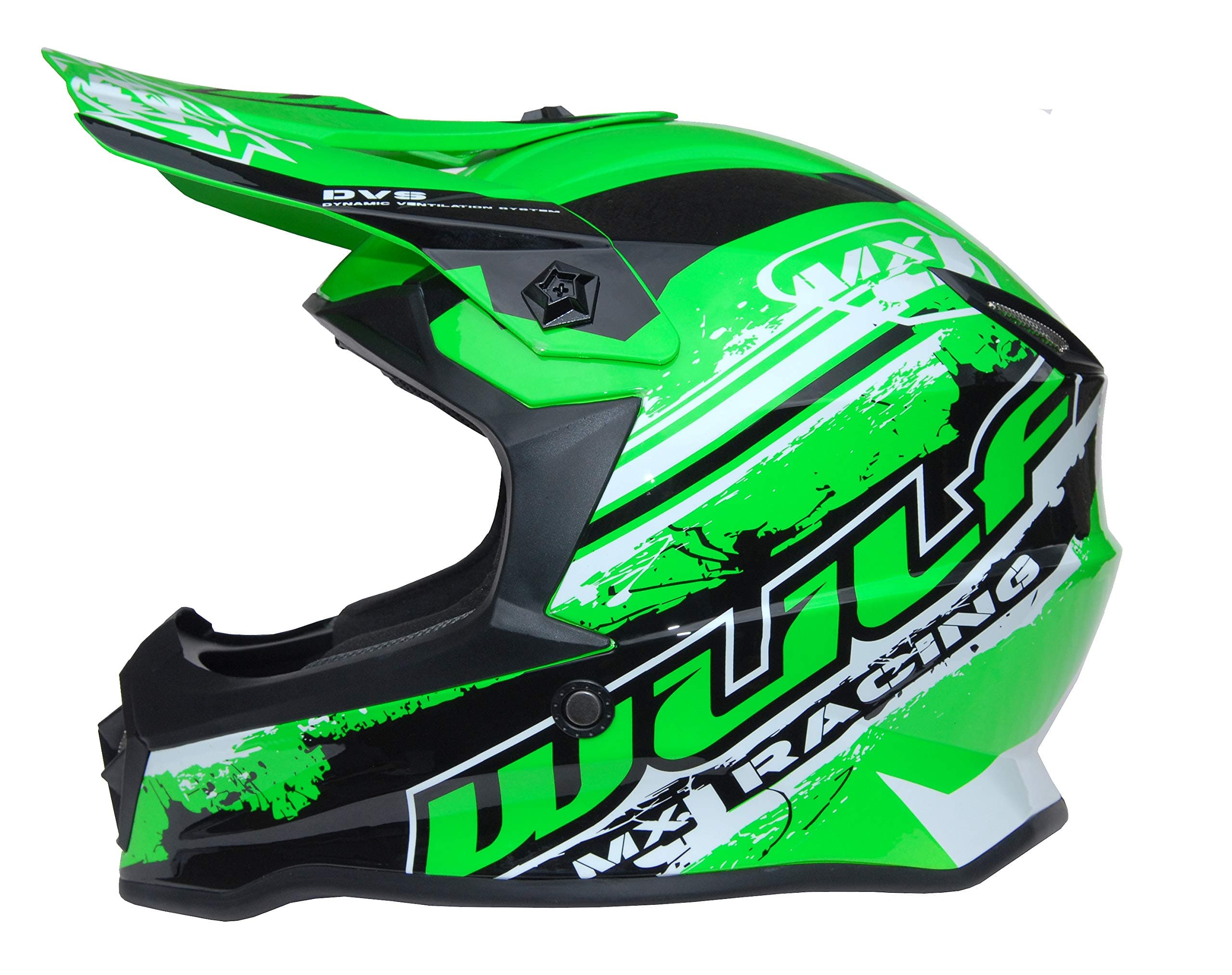 Wulfsports Cub Off Road Pro Kids Motocross motorbike MX Helmet Green L